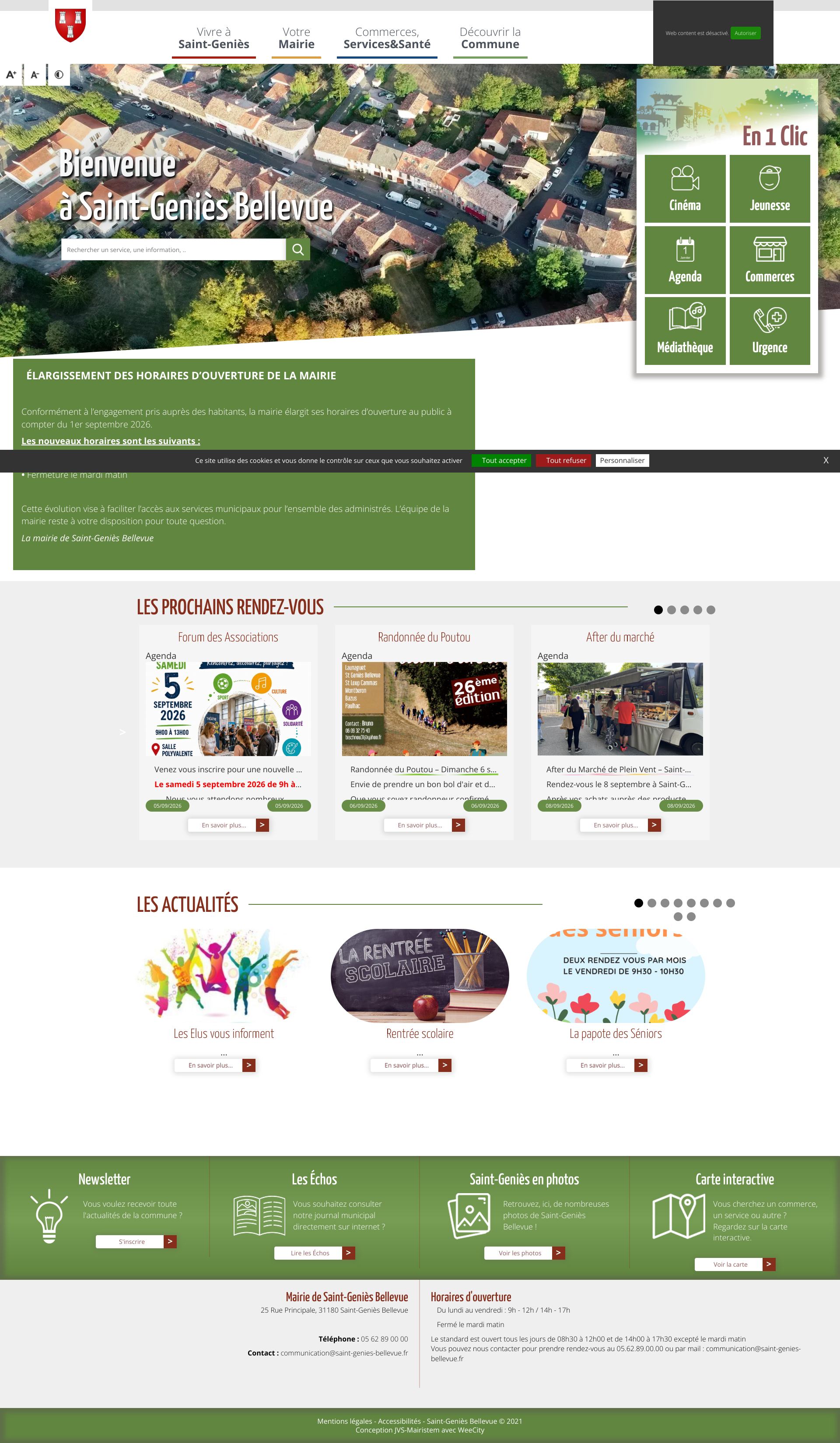 Aperçu du site