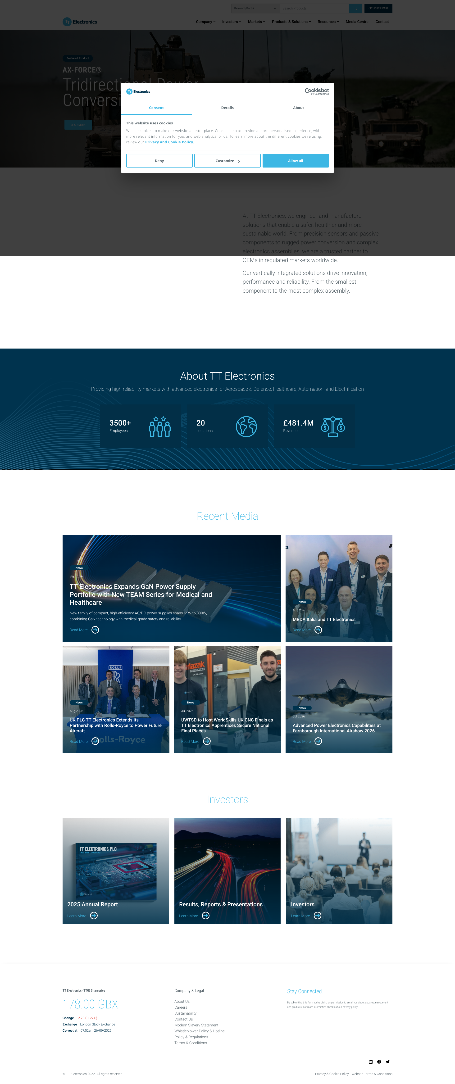 Aperçu du site