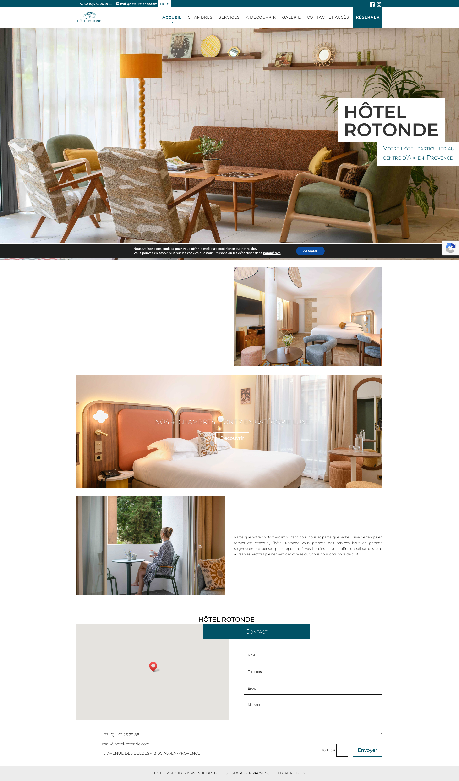 Aperçu du site