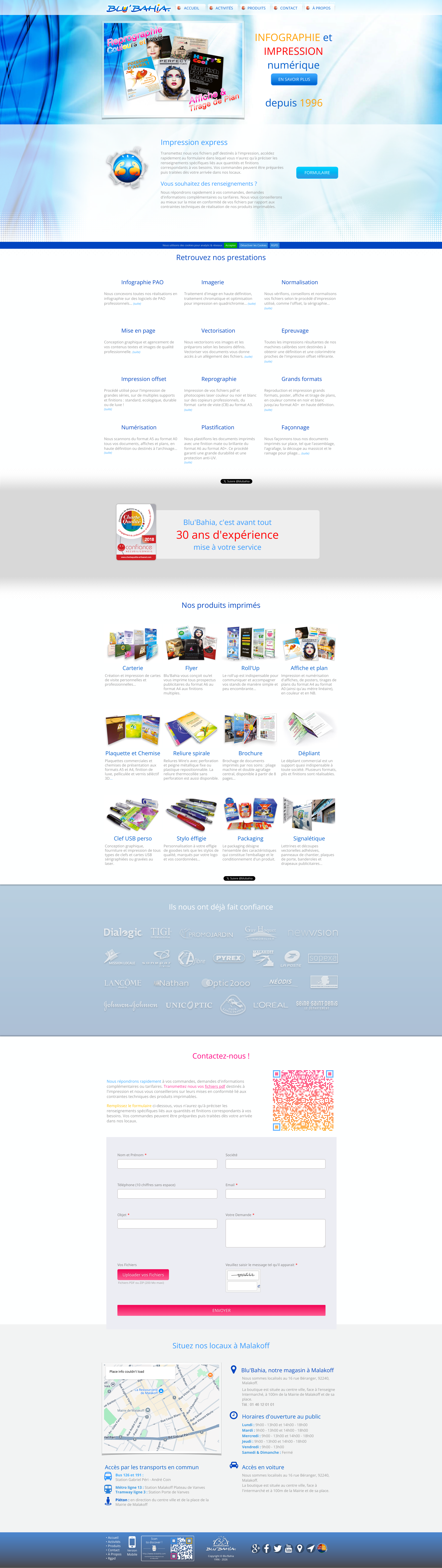 Aperçu du site