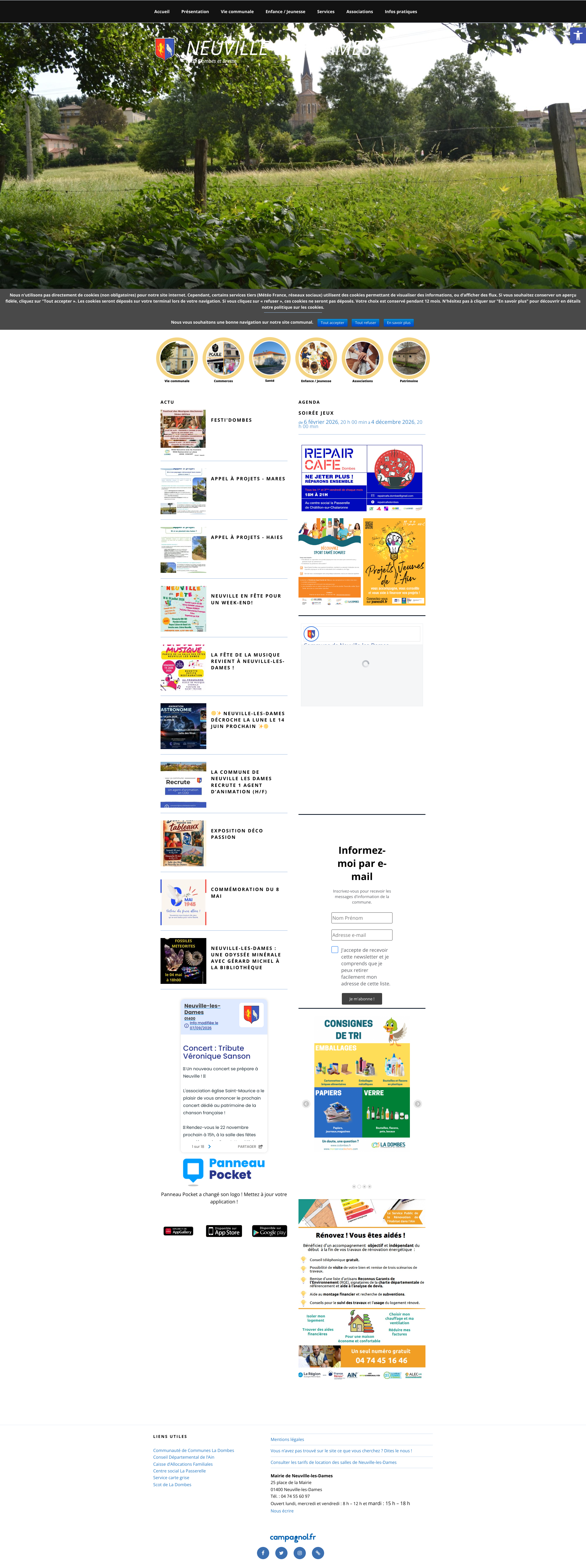 Aperçu du site