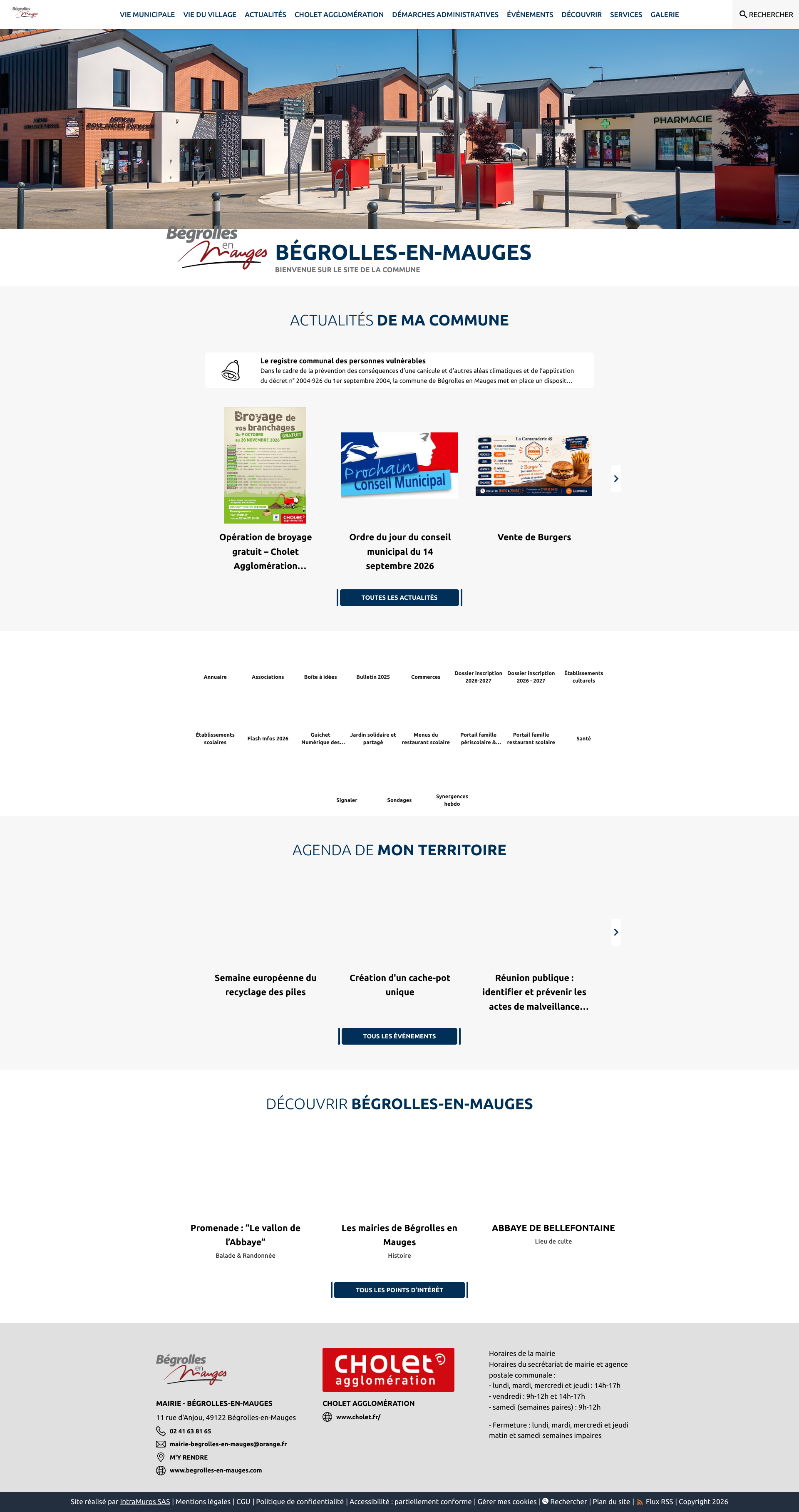 Aperçu du site