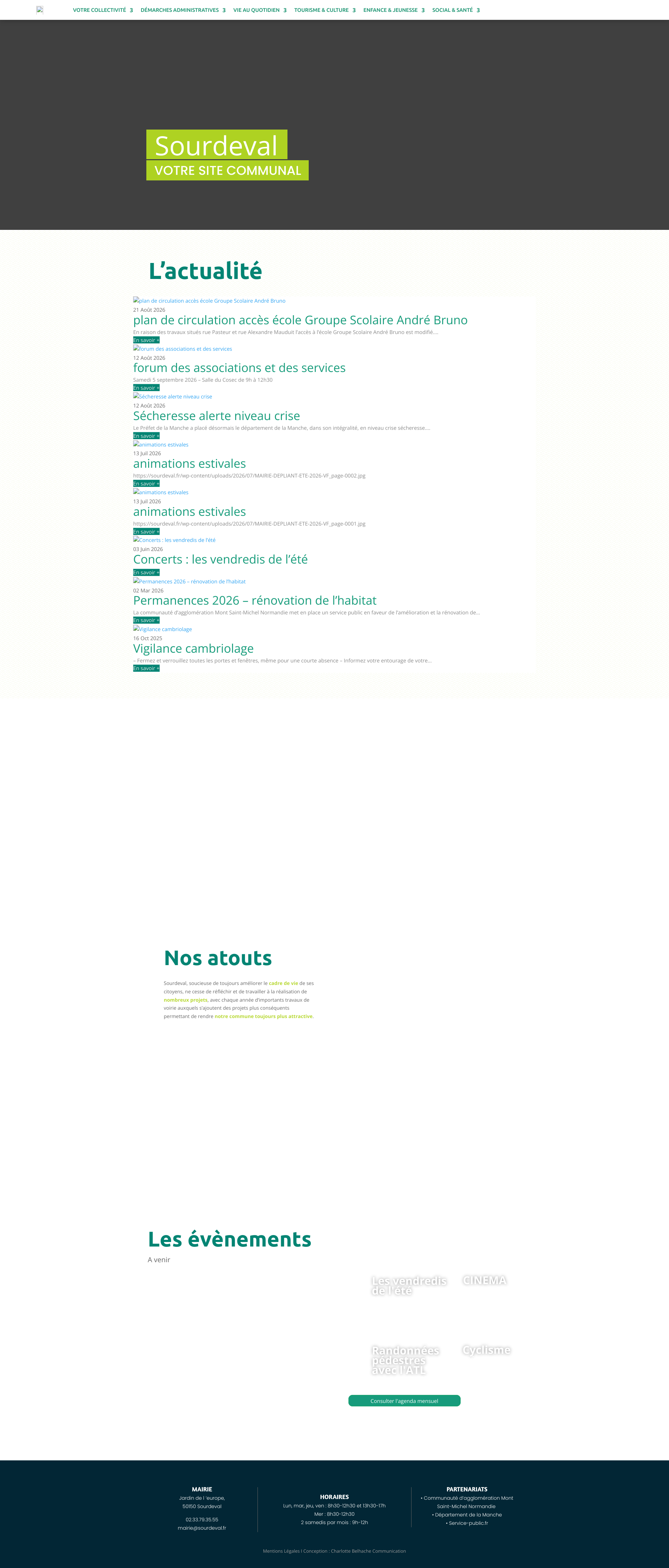 Aperçu du site