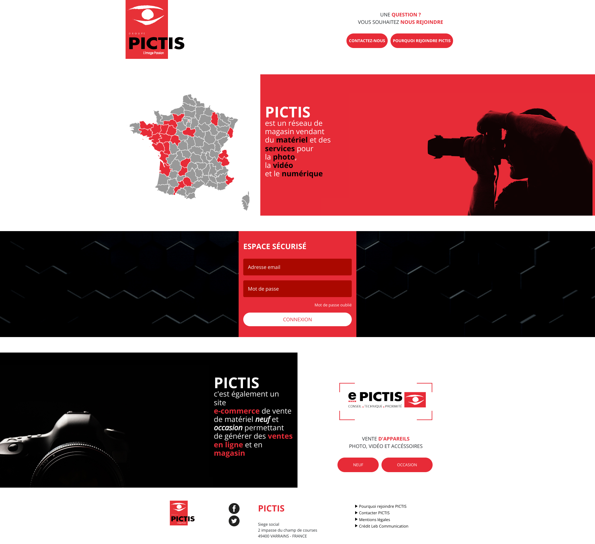 Aperçu du site
