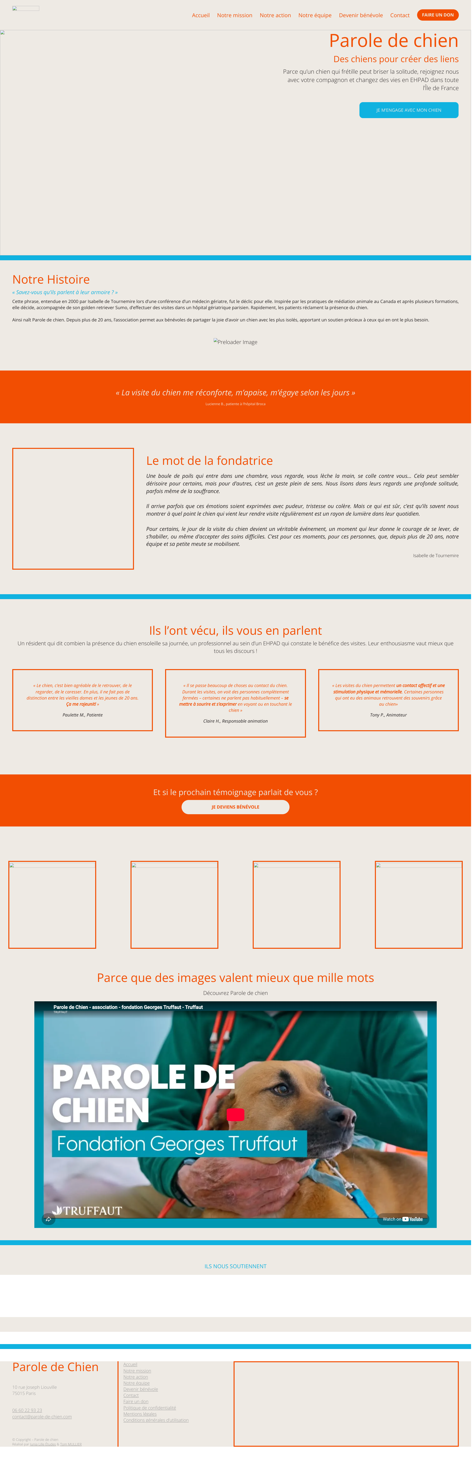 Aperçu du site