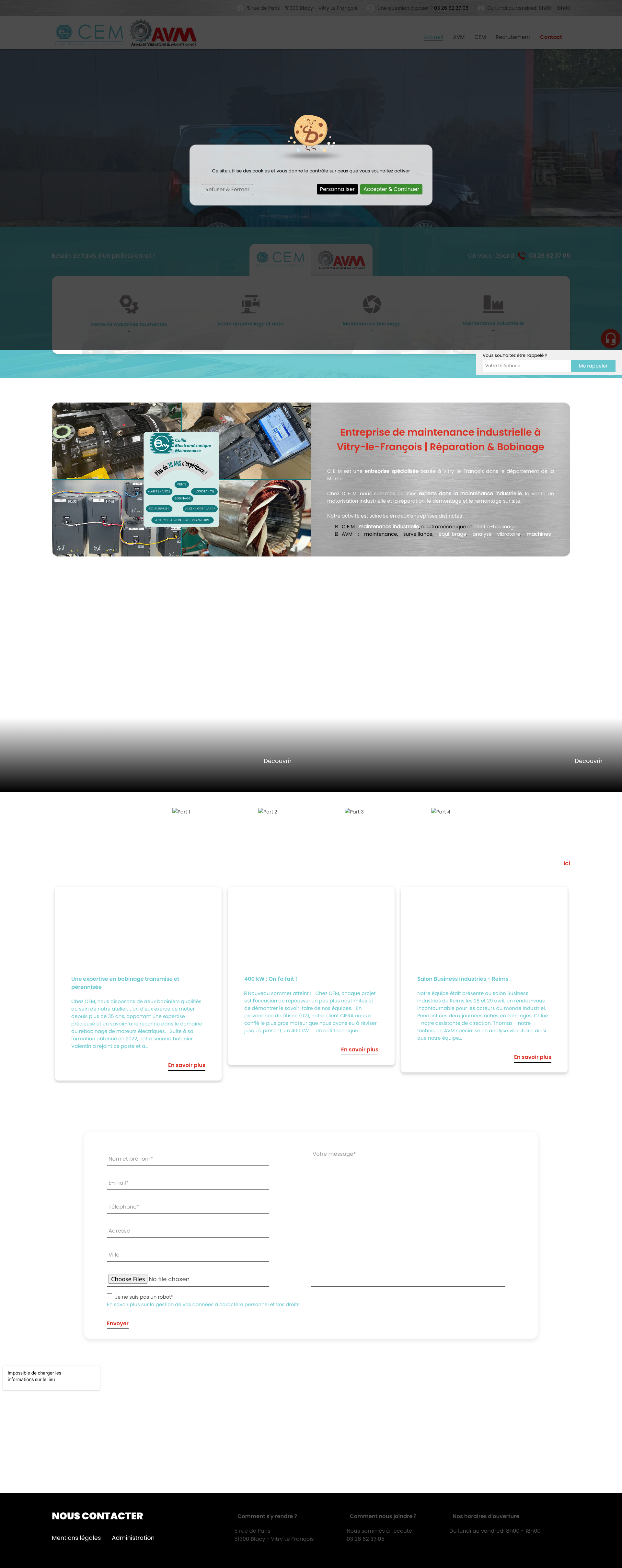 Aperçu du site