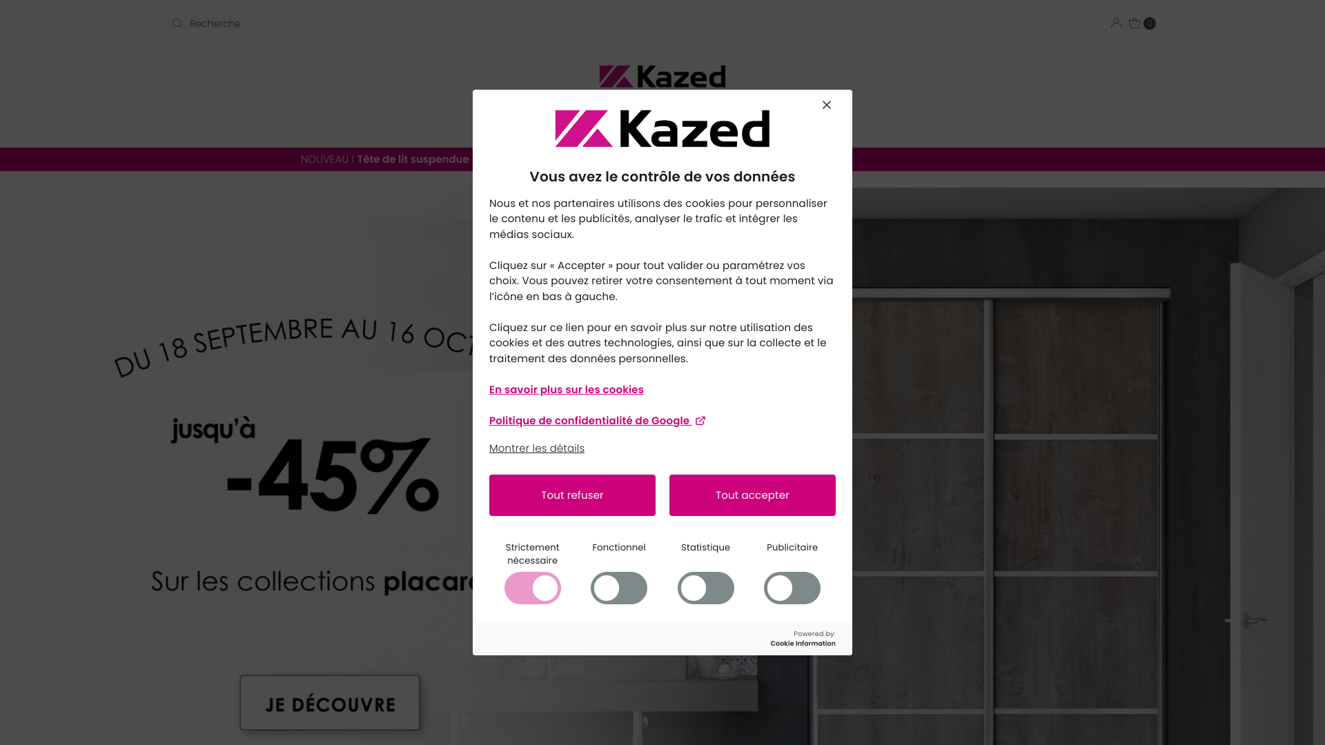 Aperçu du site