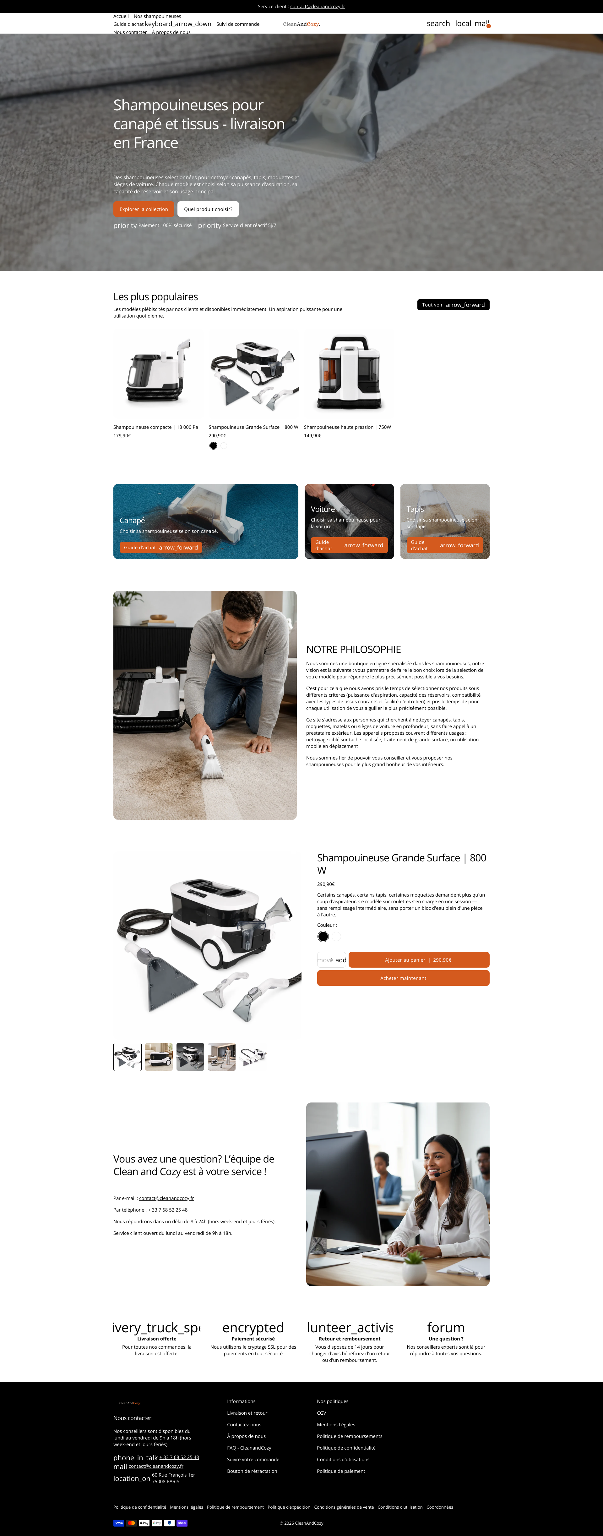 Aperçu du site