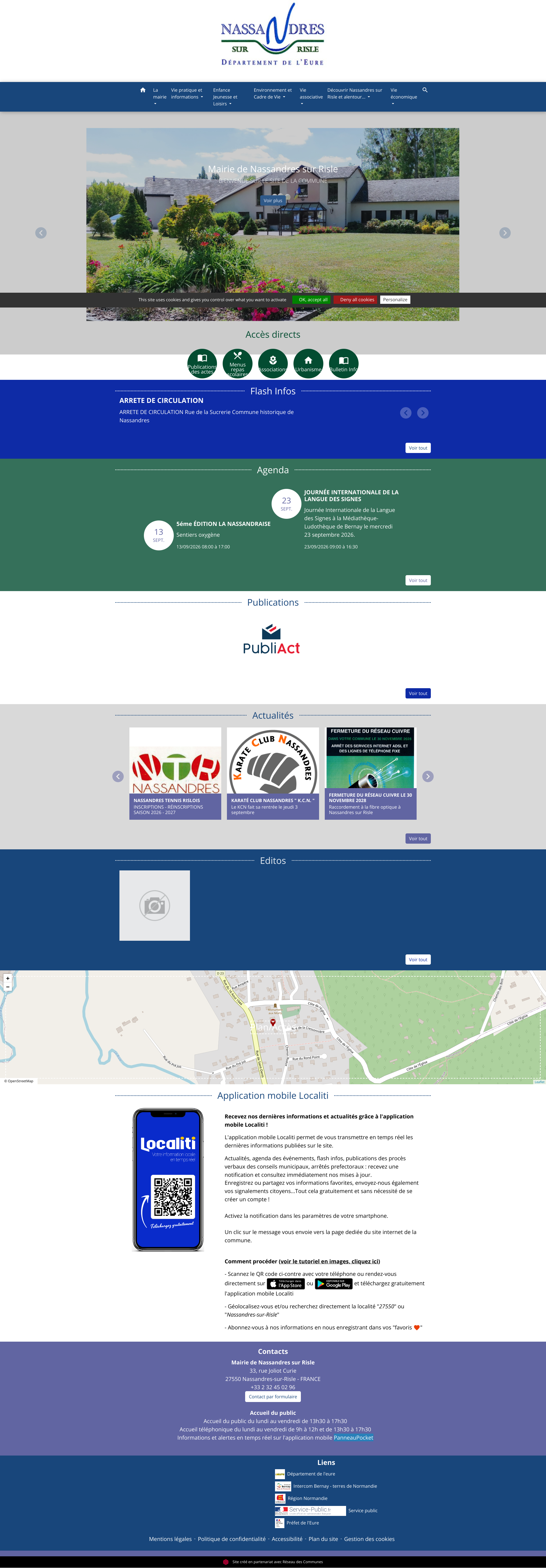 Aperçu du site