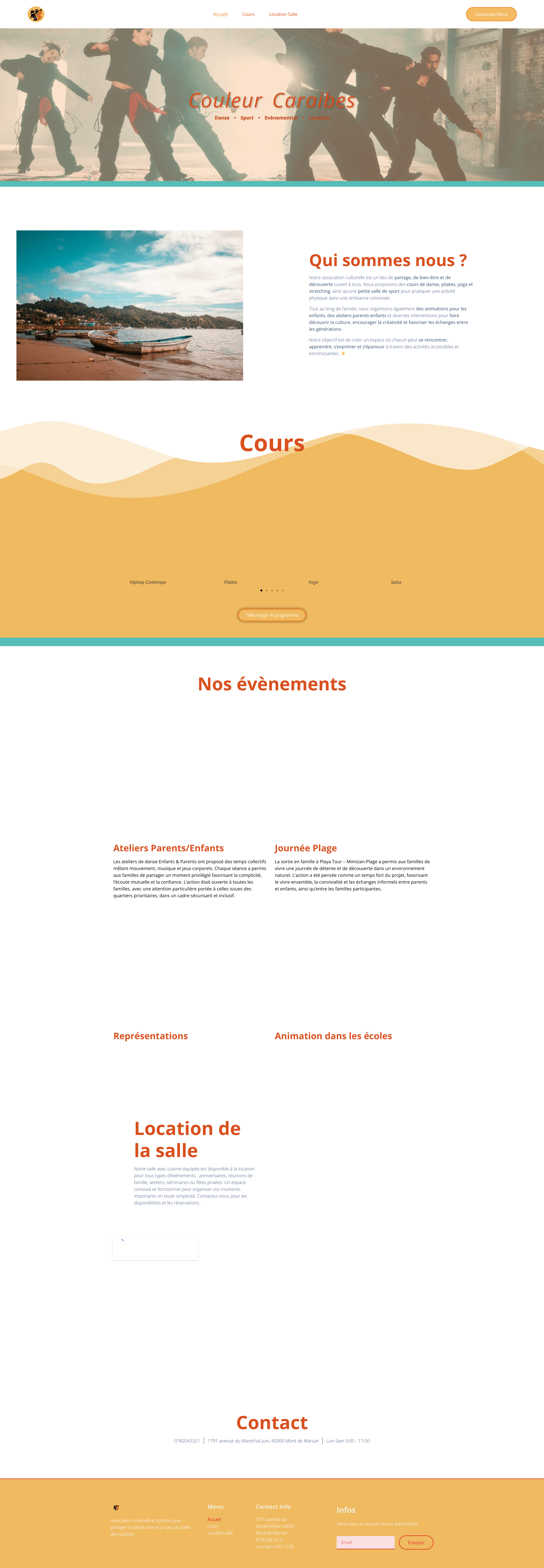 Aperçu du site