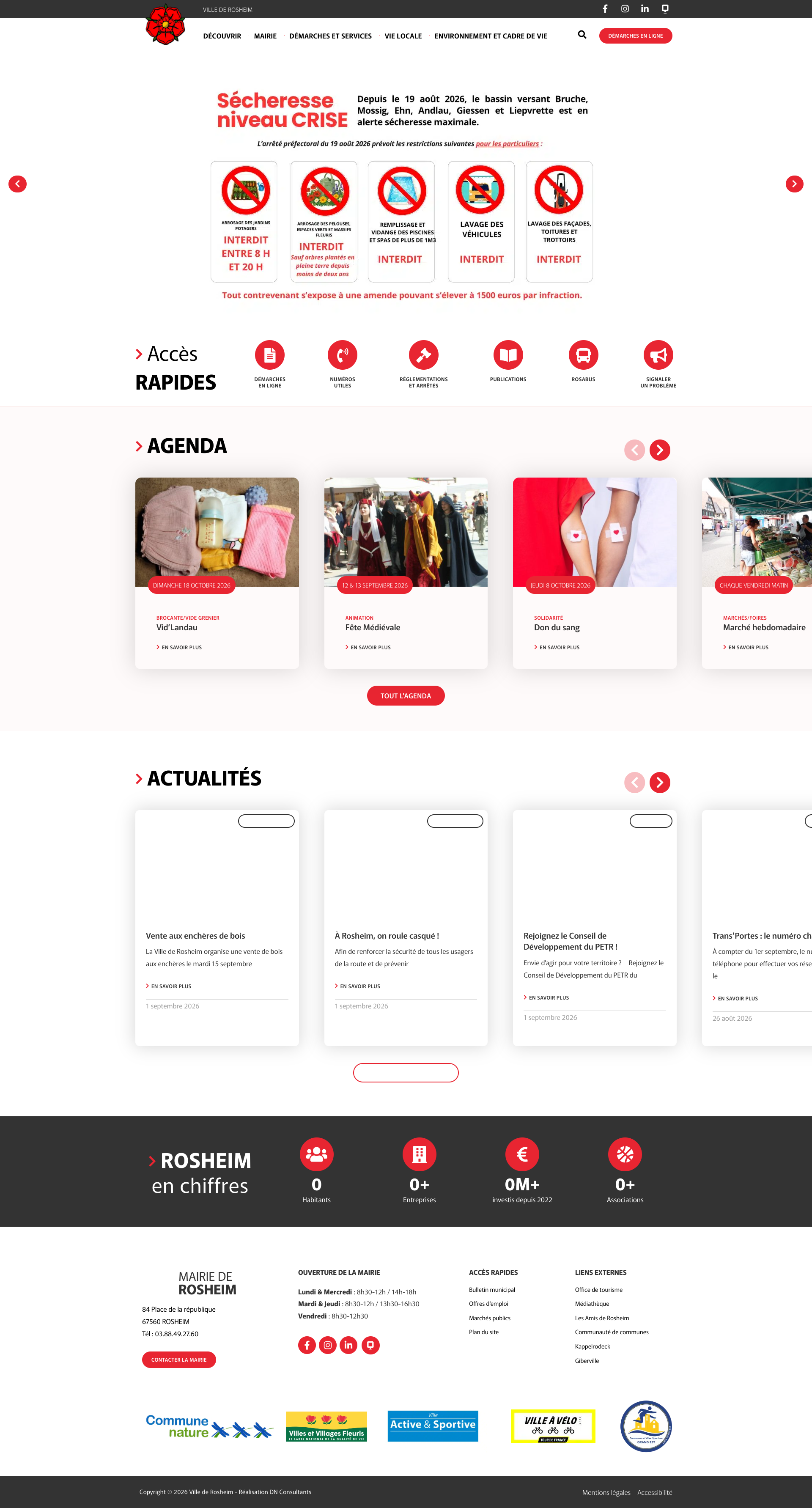 Aperçu du site