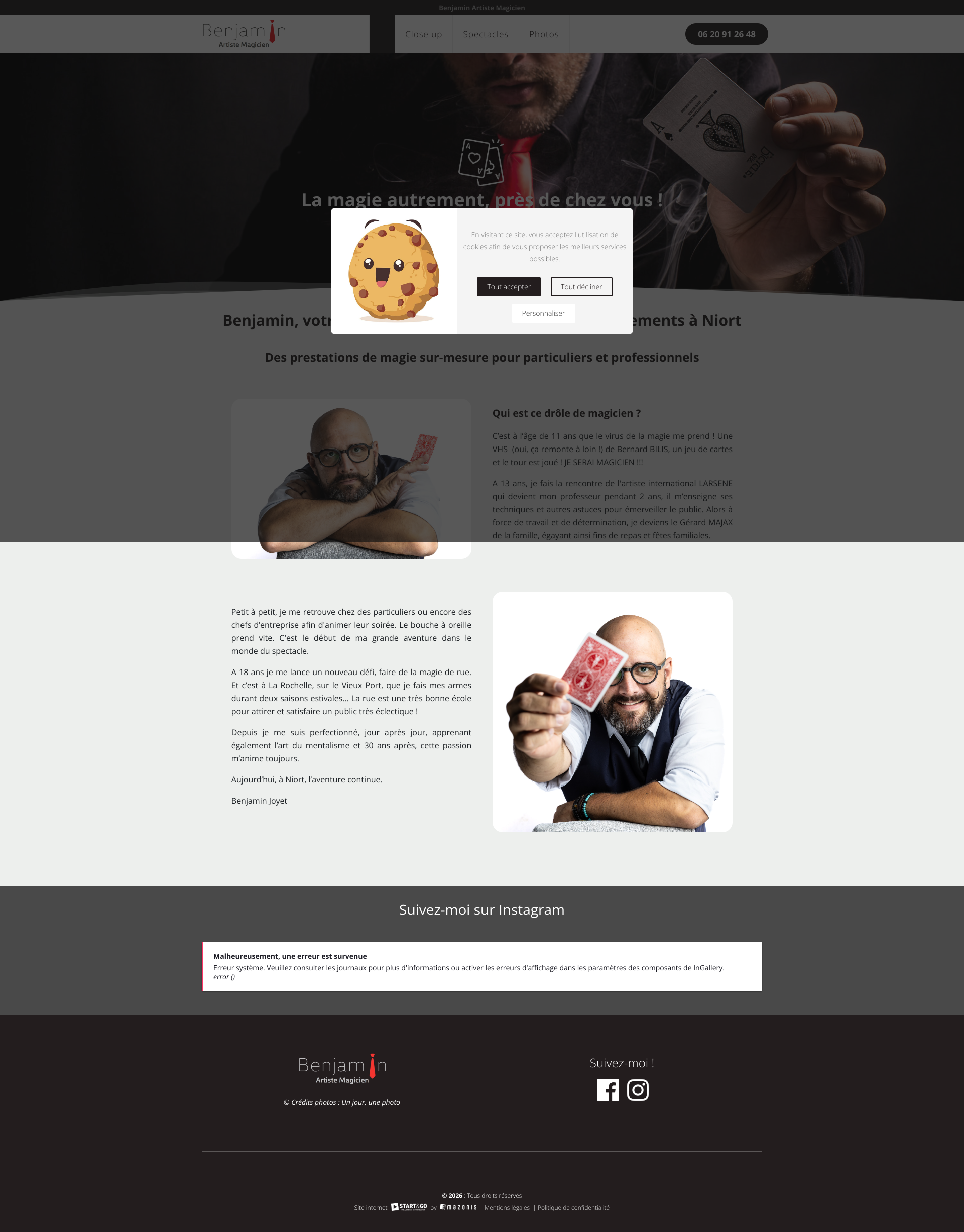 Aperçu du site