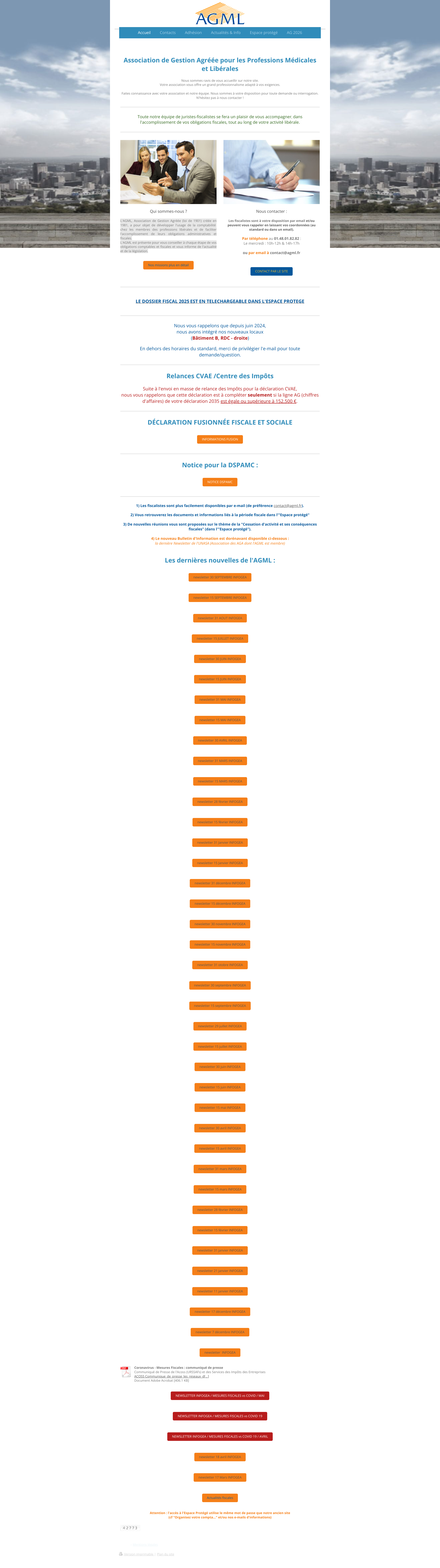 Aperçu du site