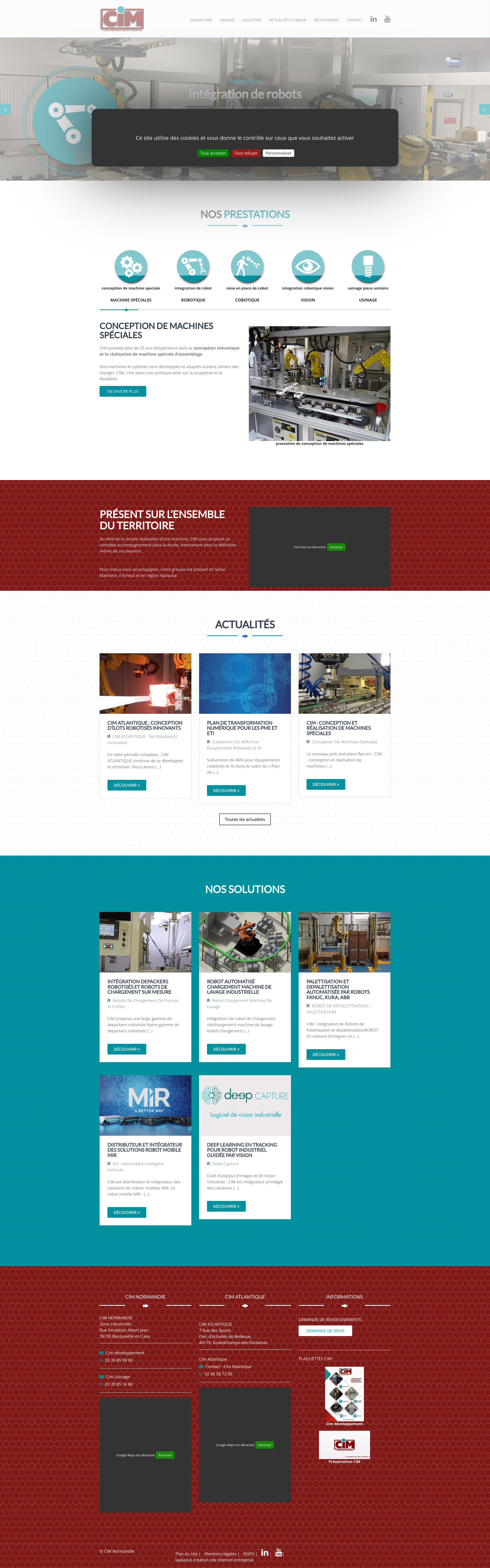 Aperçu du site