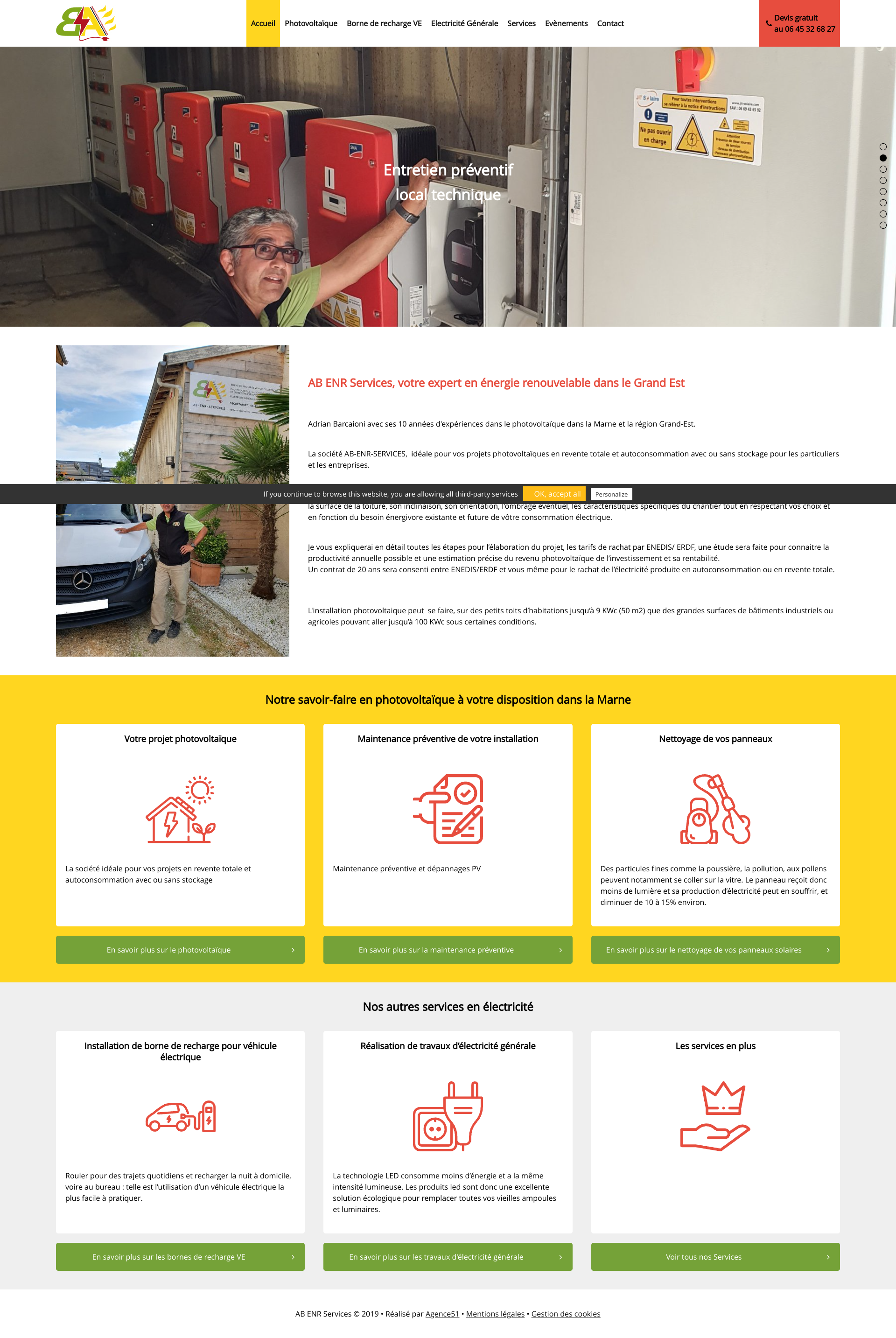 Aperçu du site