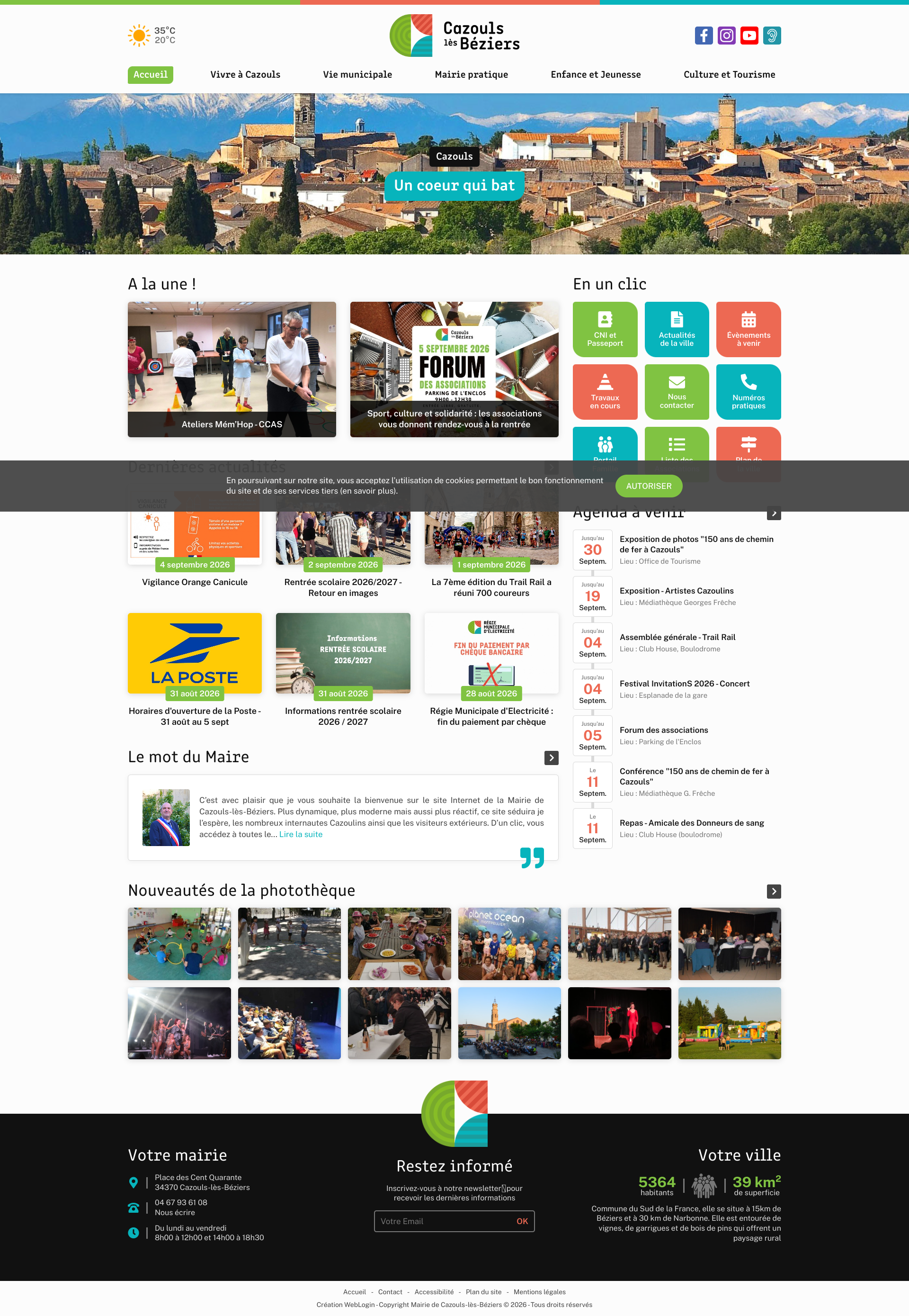 Aperçu du site