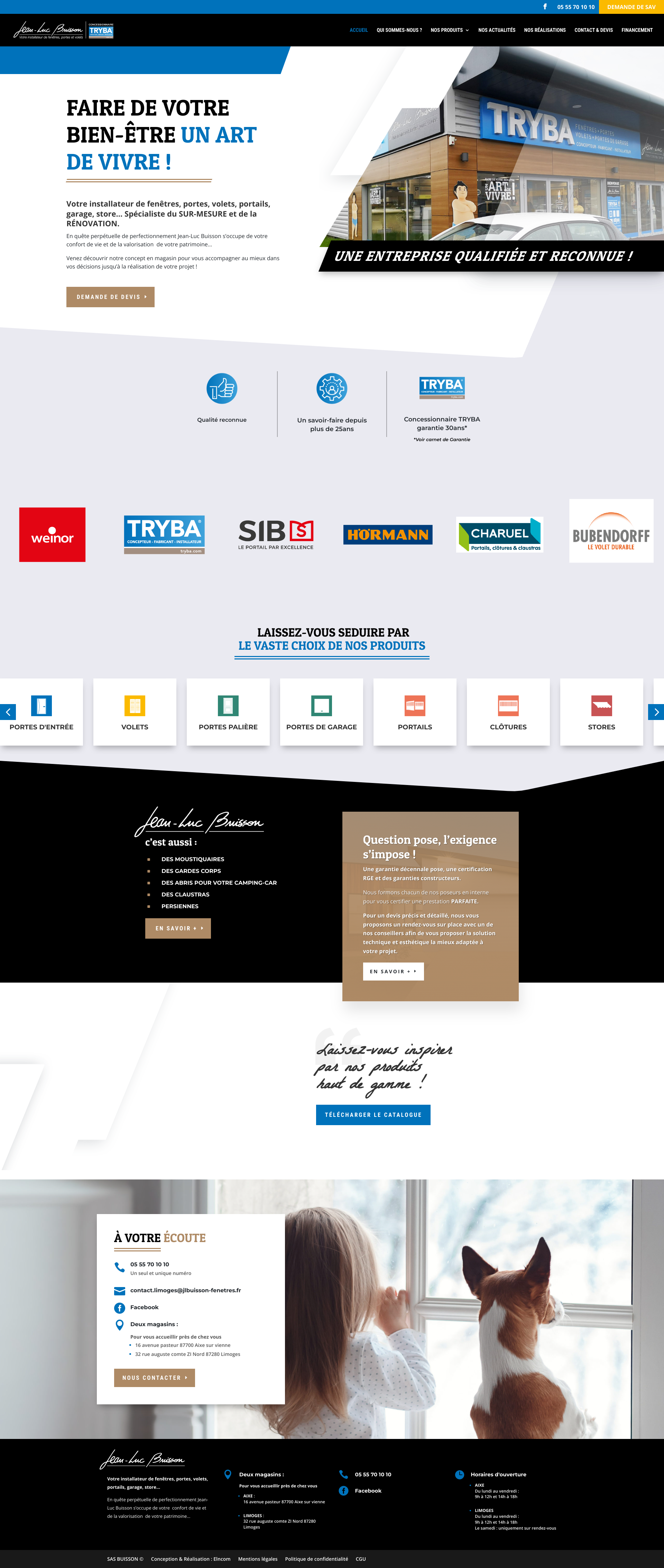 Aperçu du site