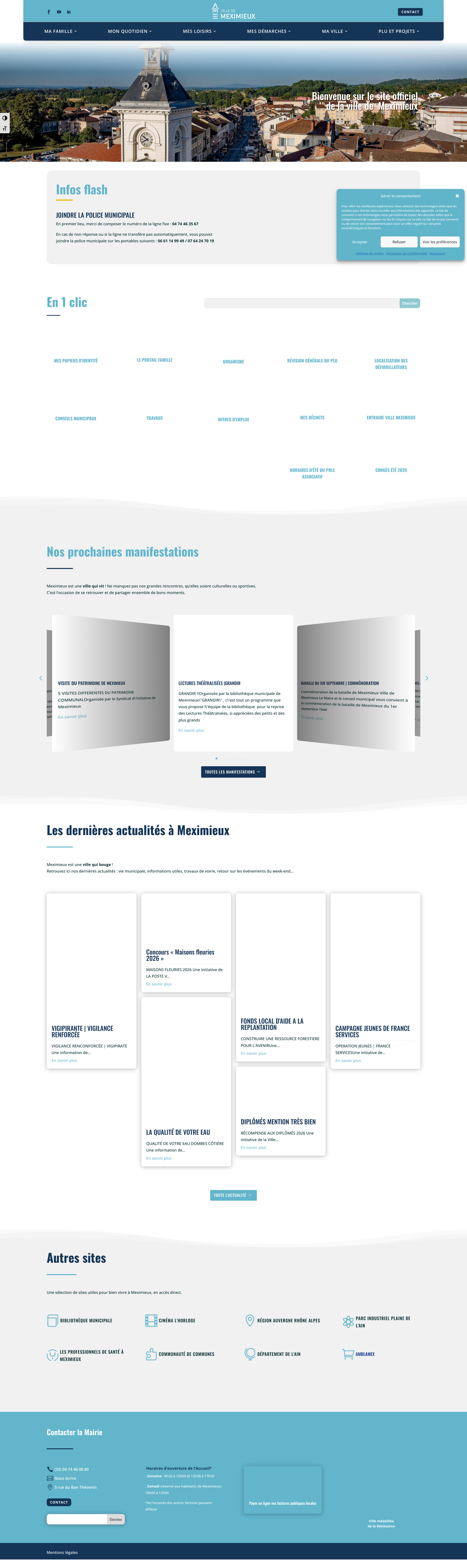 Aperçu du site
