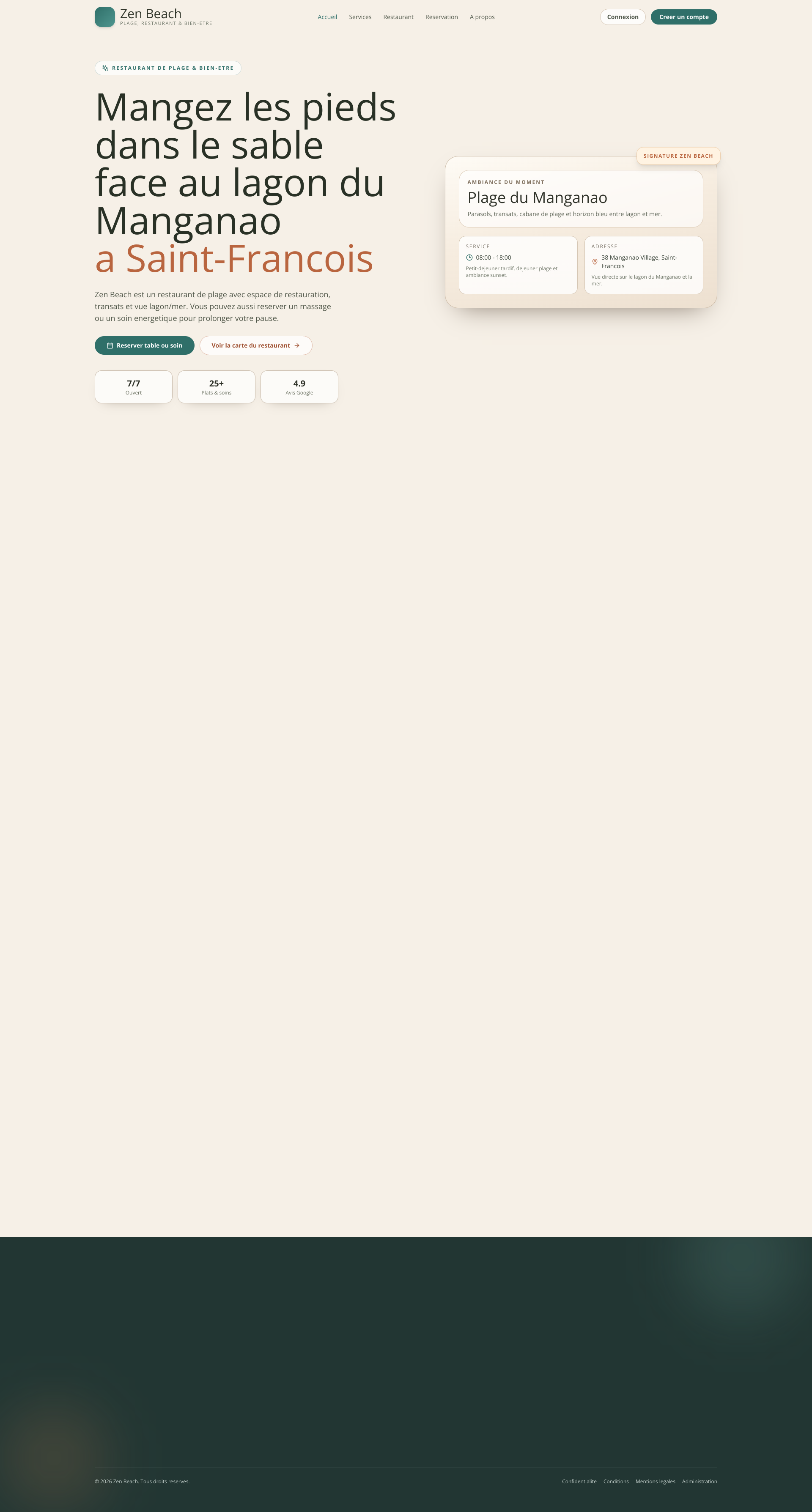 Aperçu du site