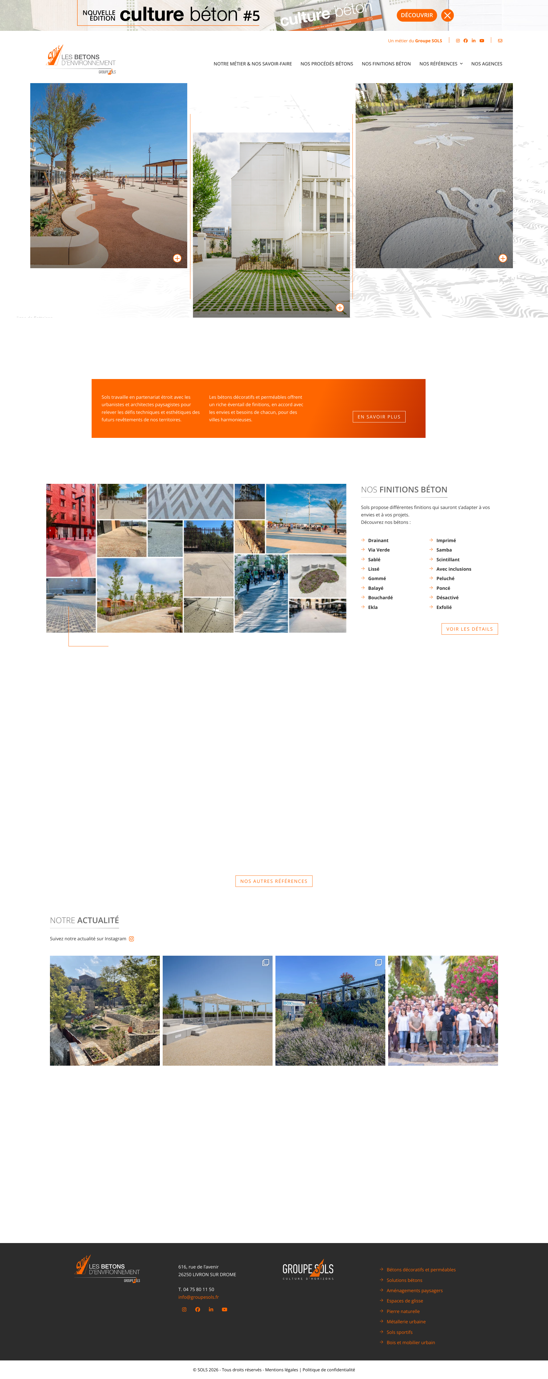 Aperçu du site