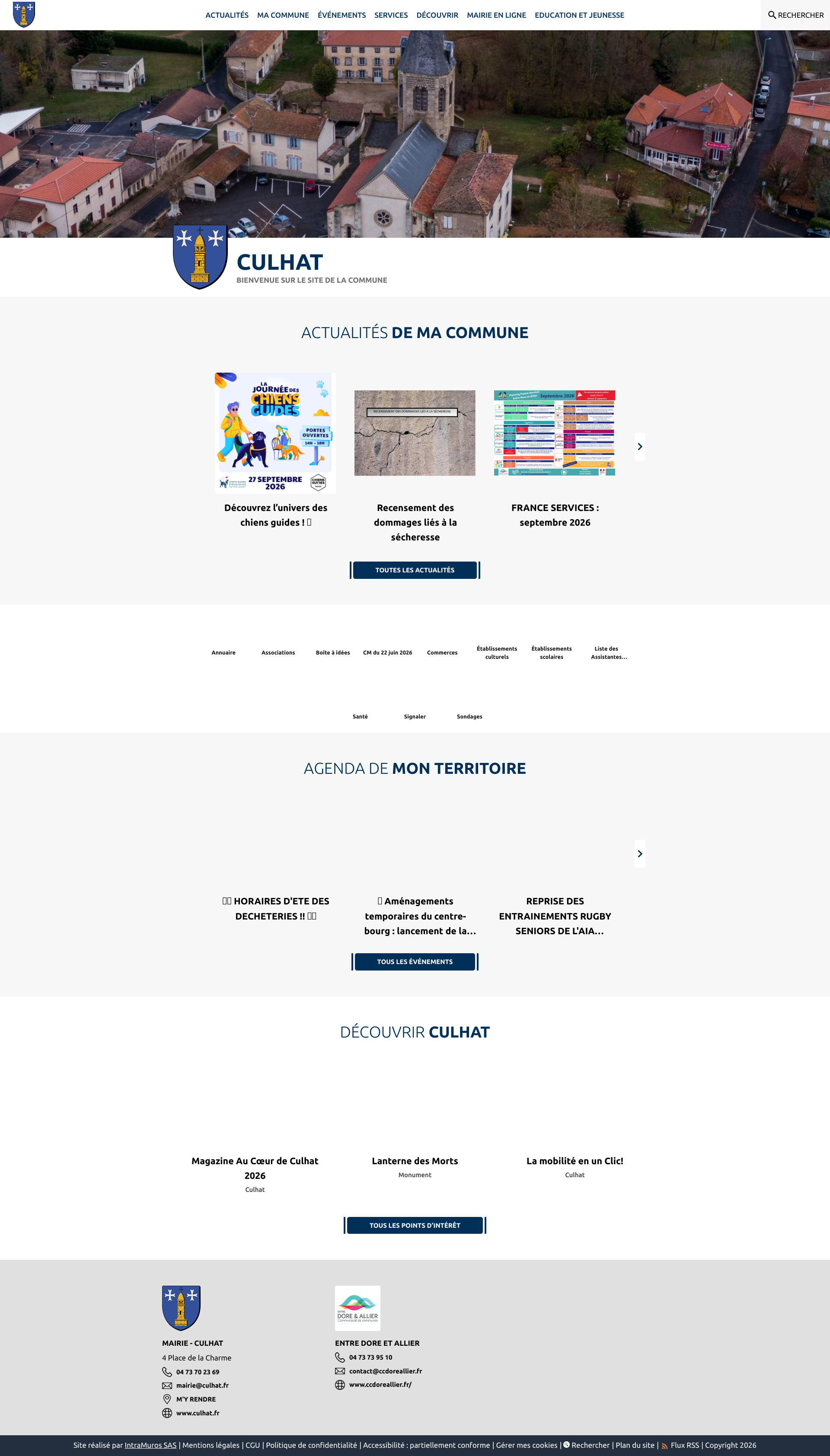 Aperçu du site