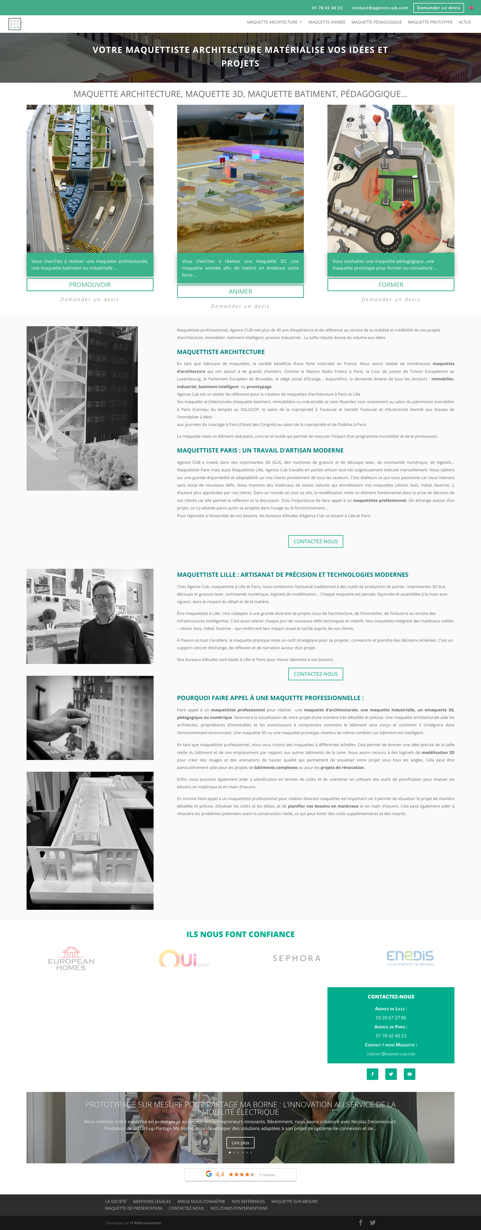 Aperçu du site