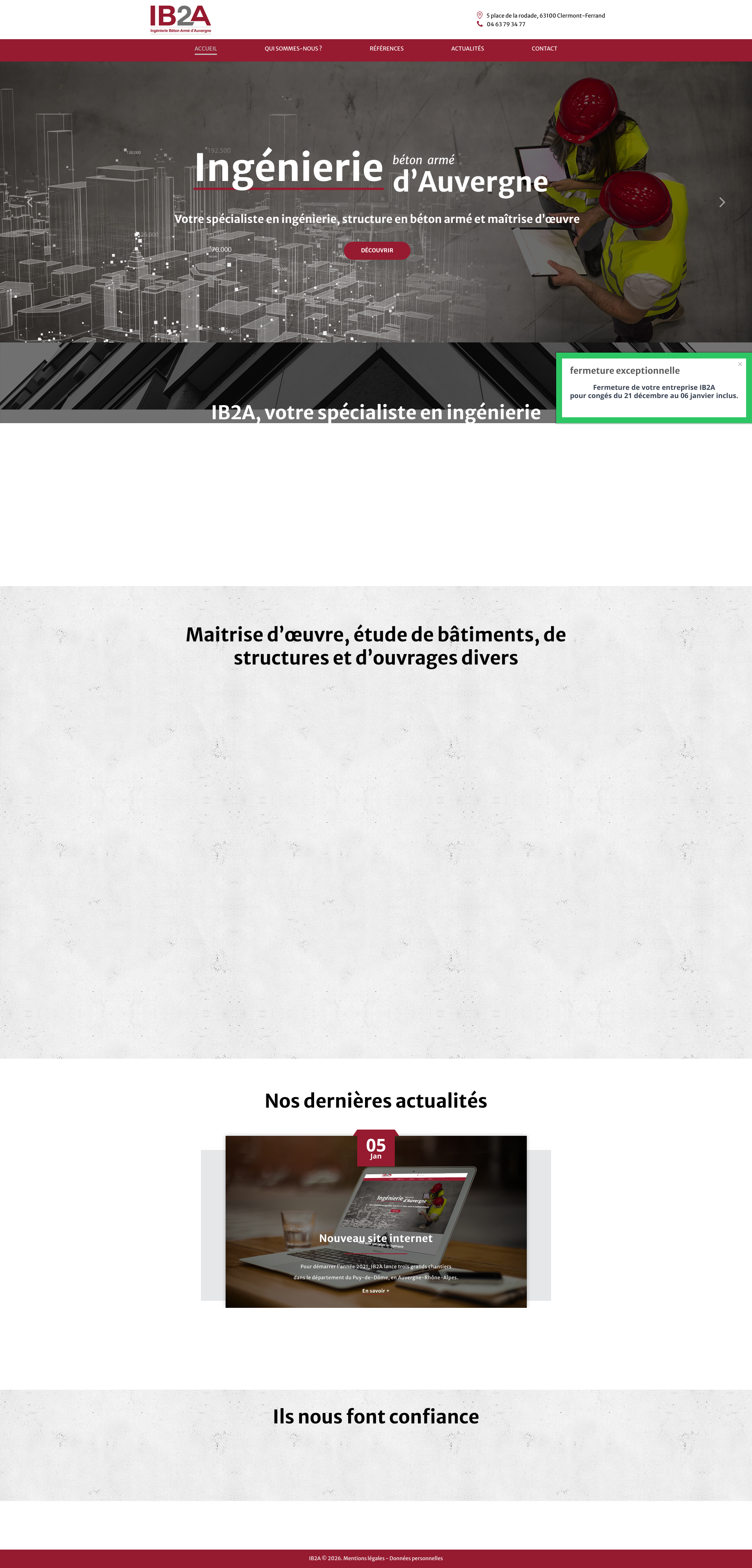 Aperçu du site