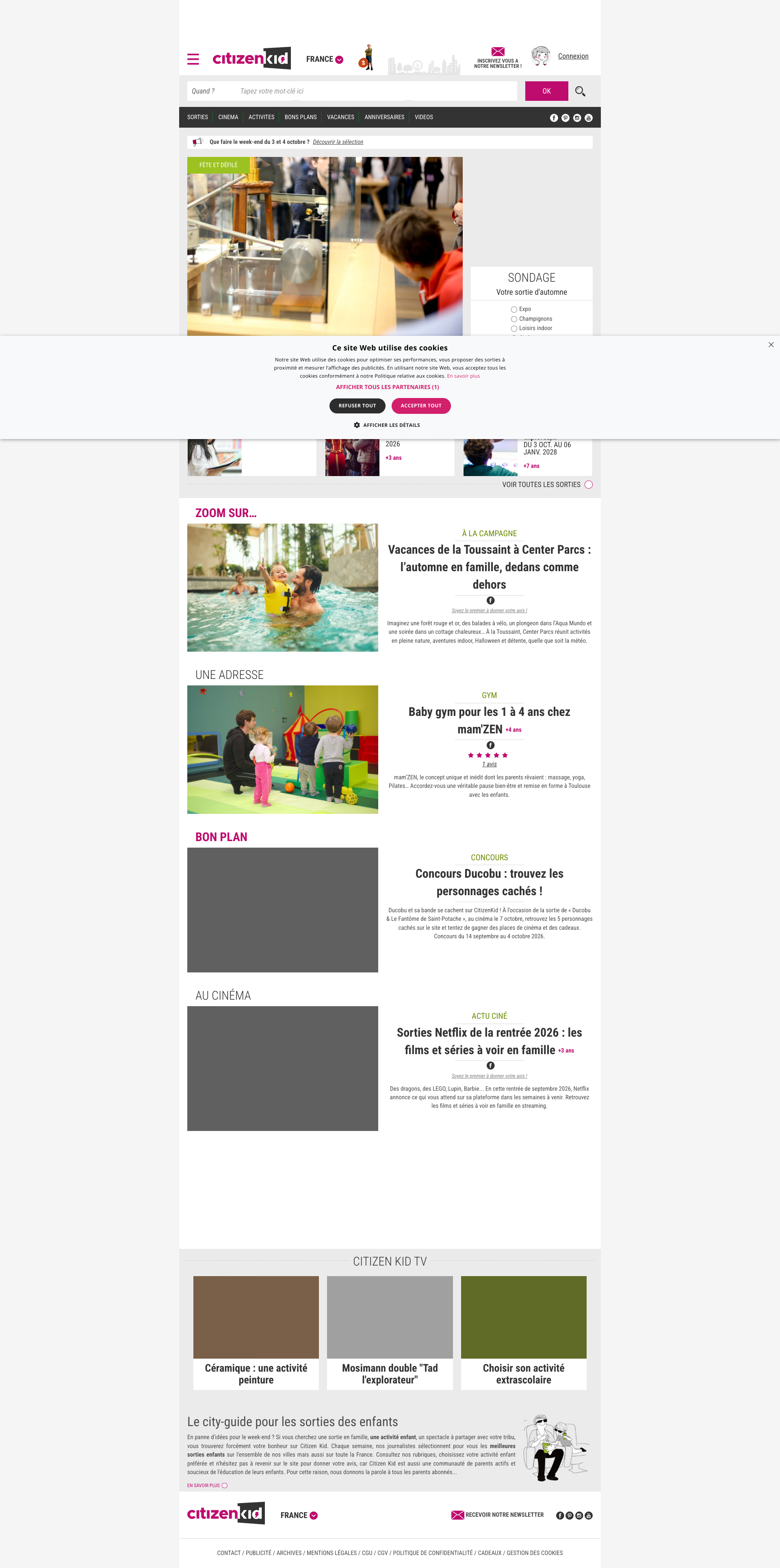 Aperçu du site