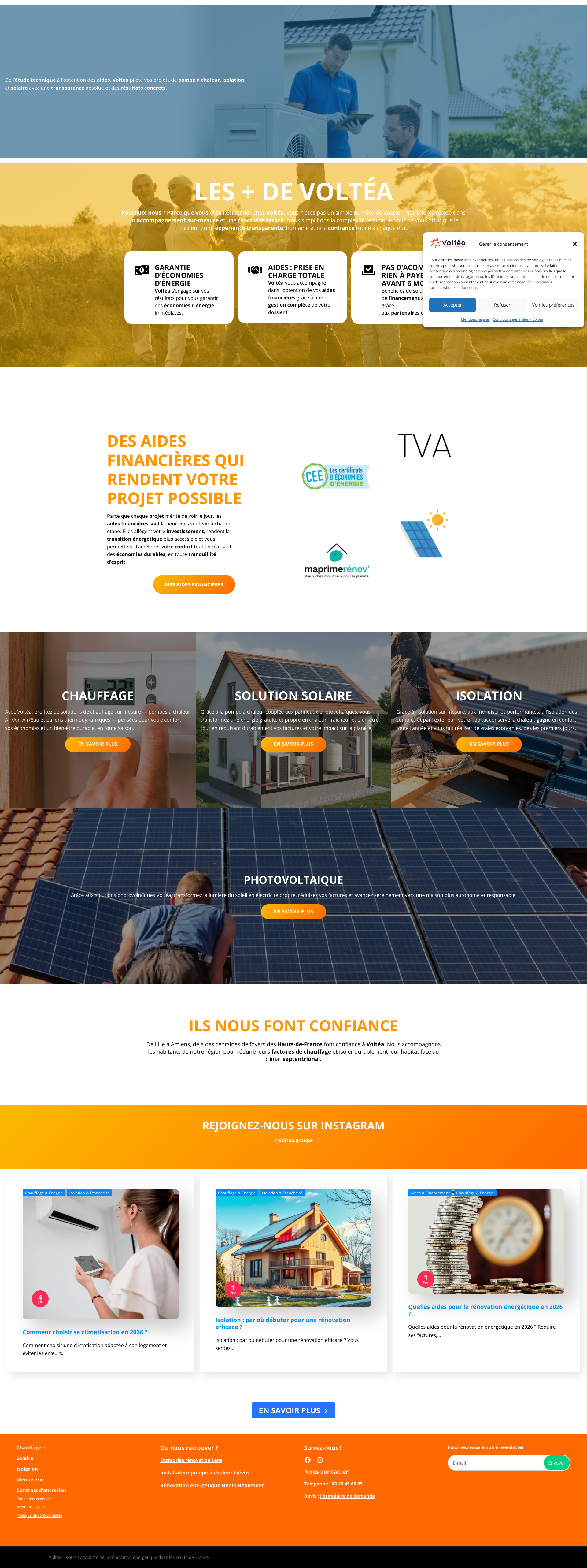 Aperçu du site