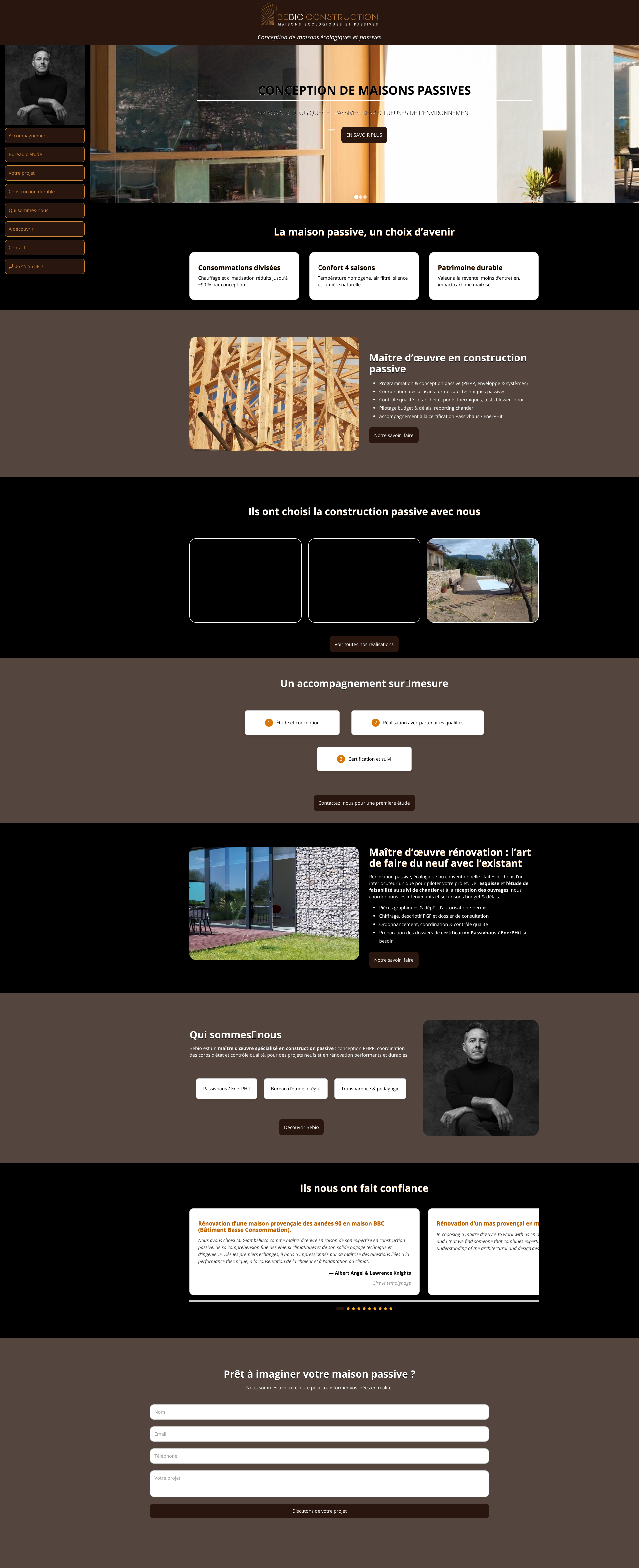 Aperçu du site