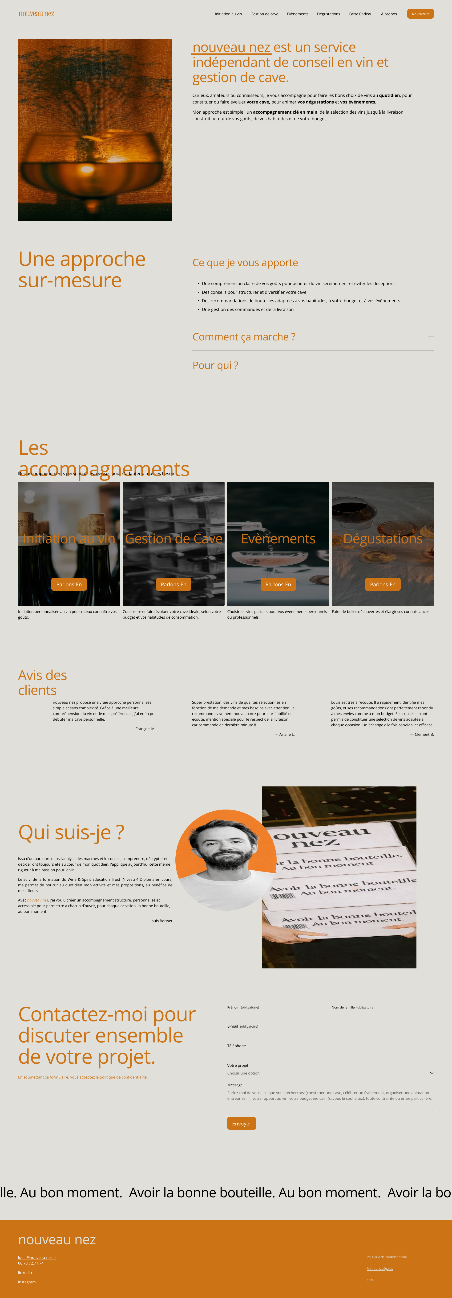 Aperçu du site
