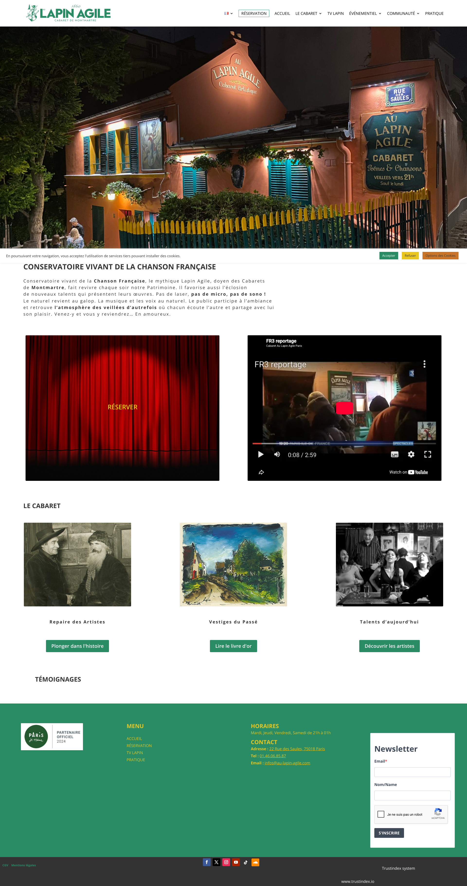 Aperçu du site