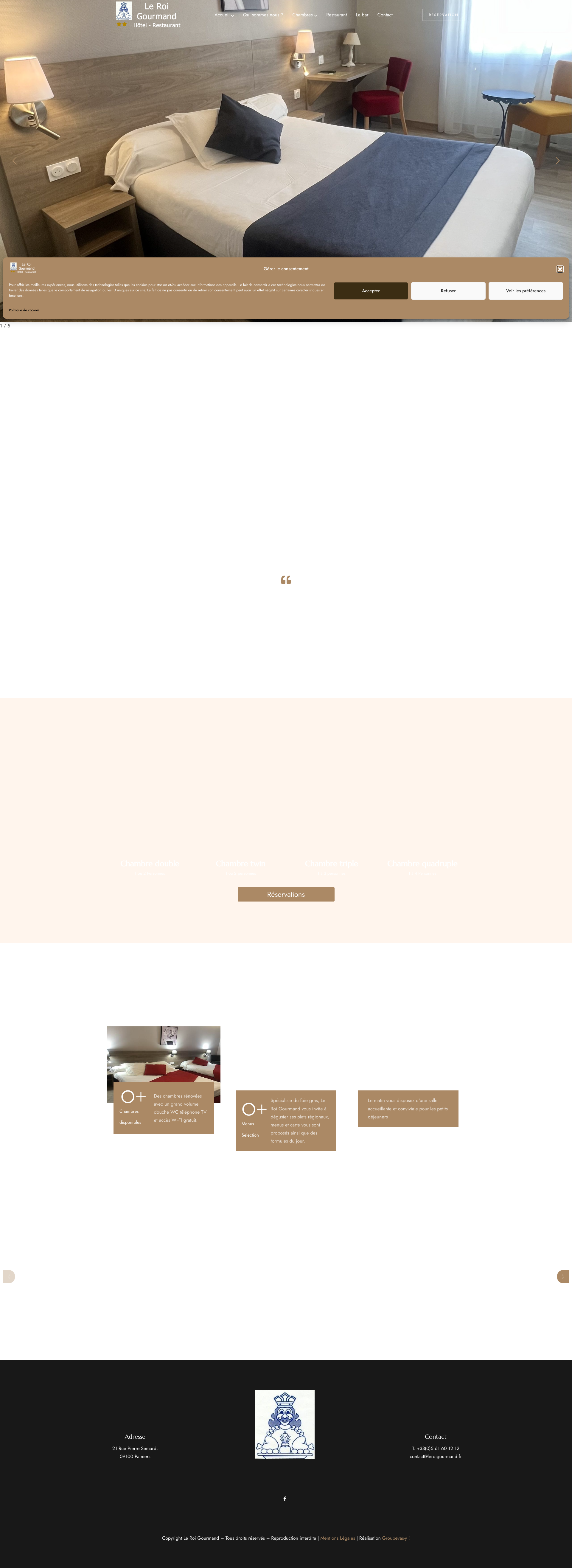Aperçu du site