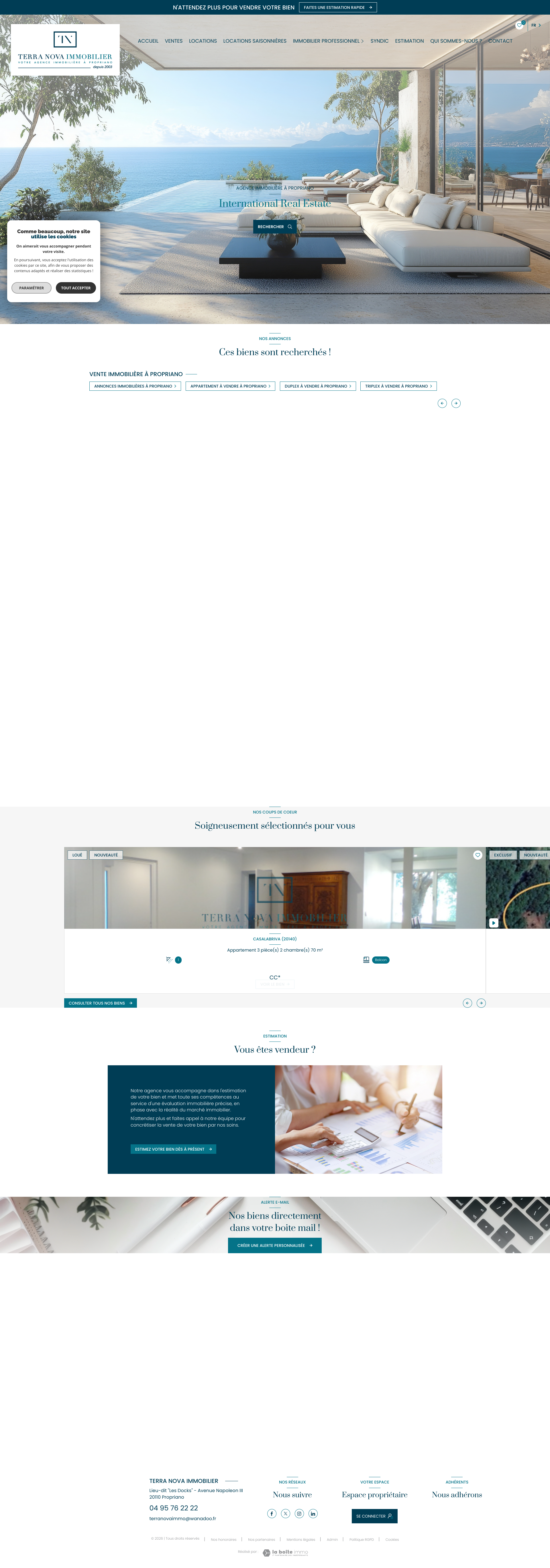 Aperçu du site