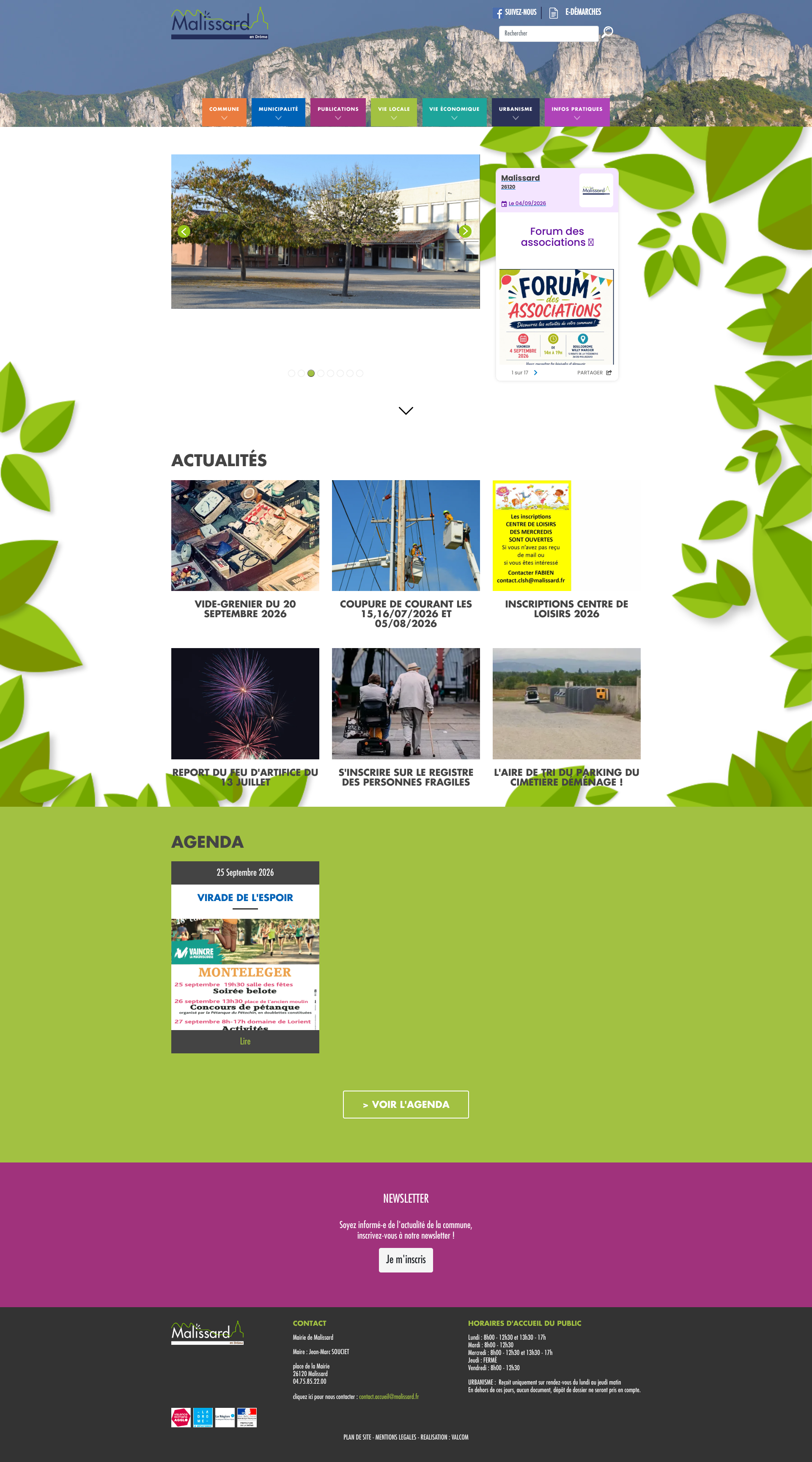 Aperçu du site