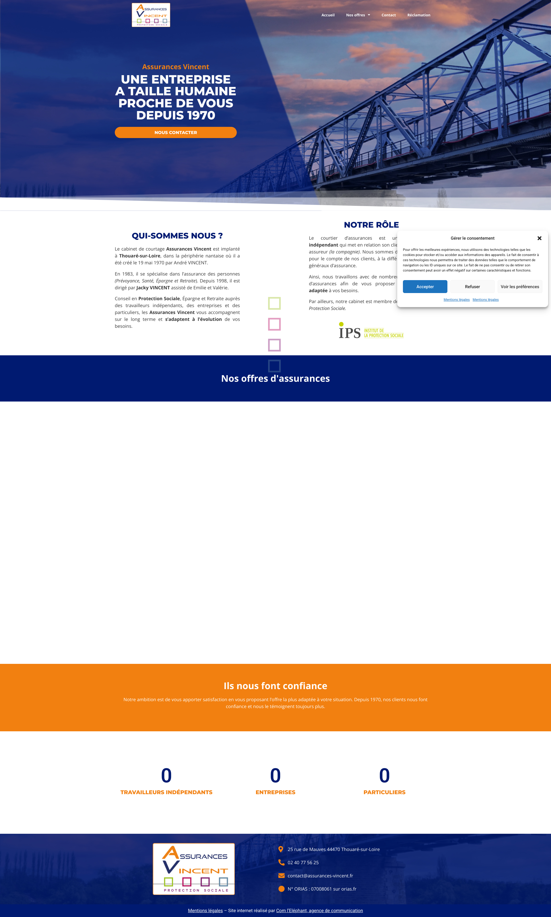 Aperçu du site