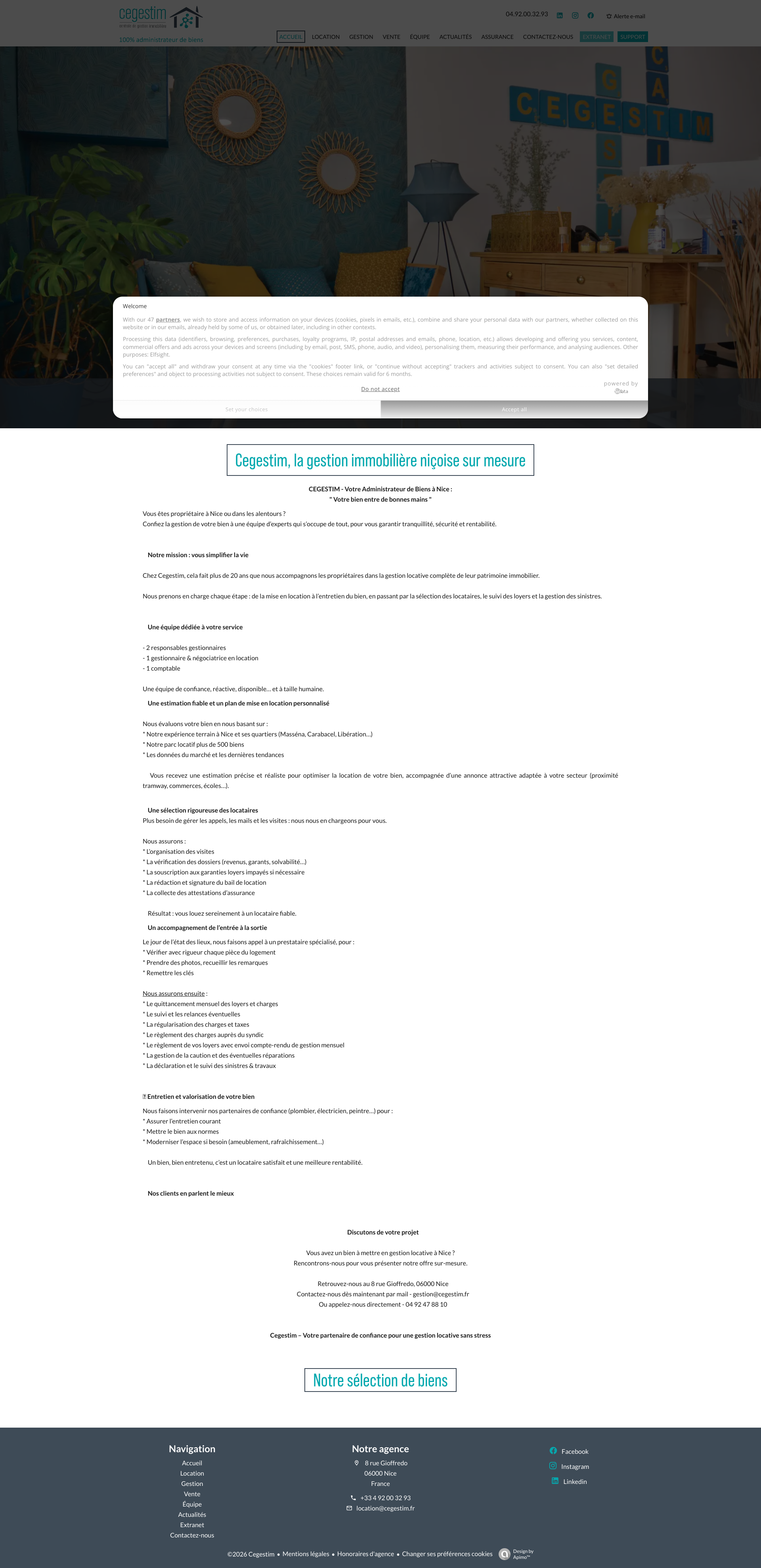 Aperçu du site