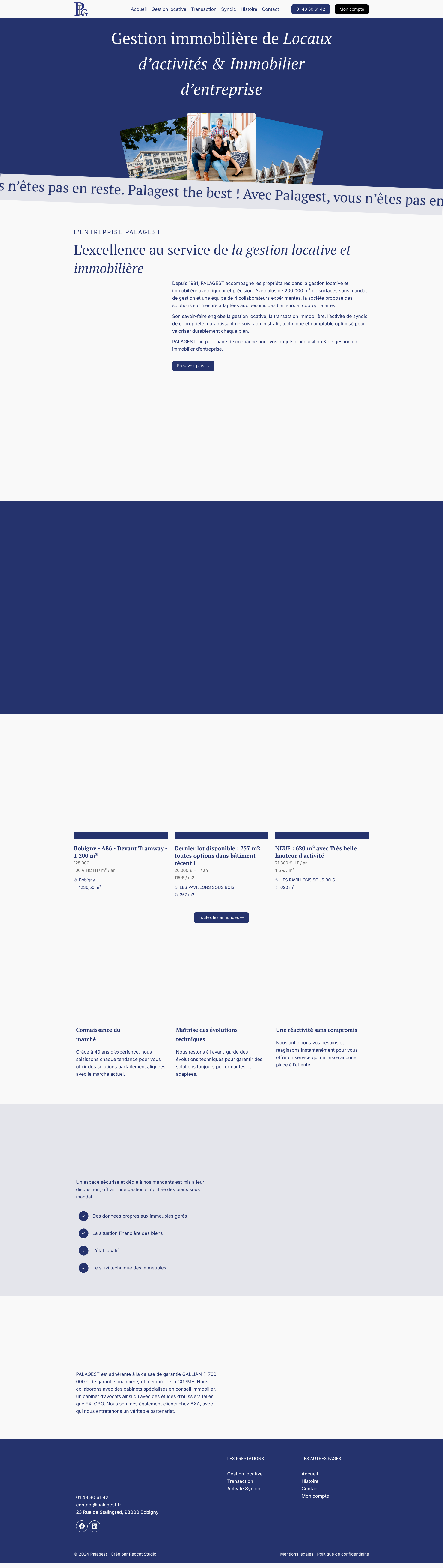 Aperçu du site