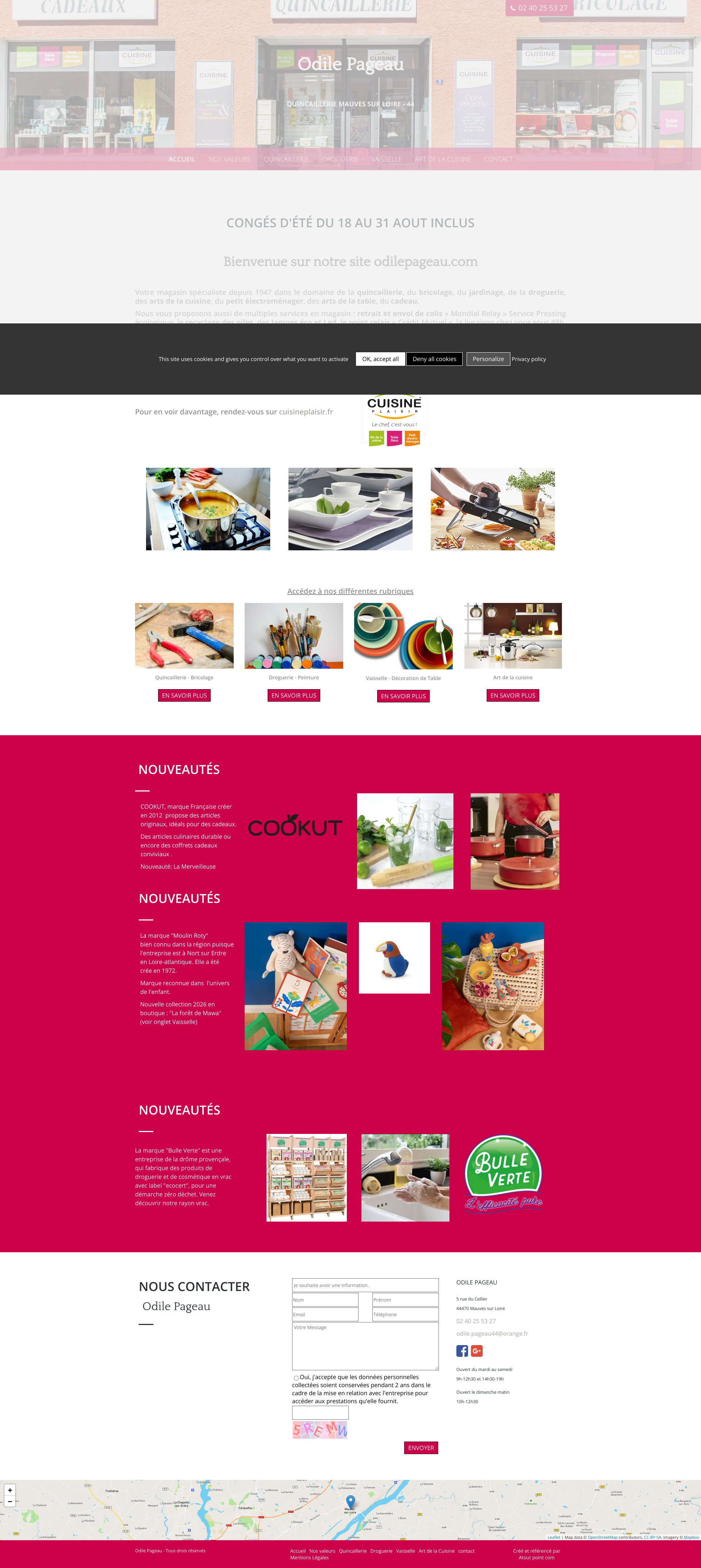 Aperçu du site