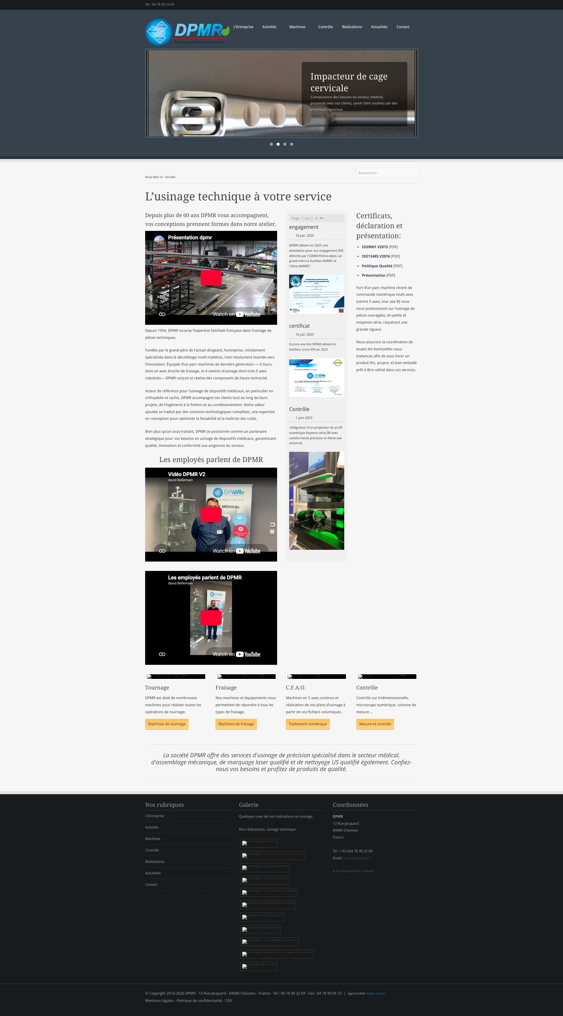 Aperçu du site
