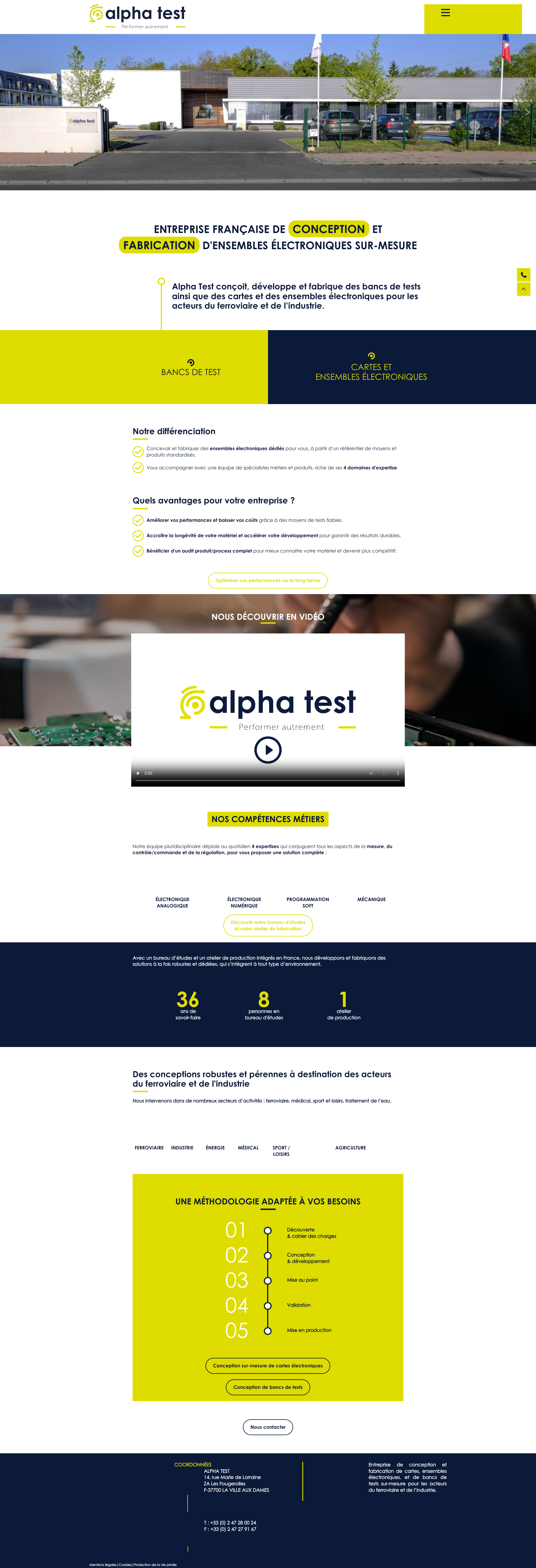 Aperçu du site