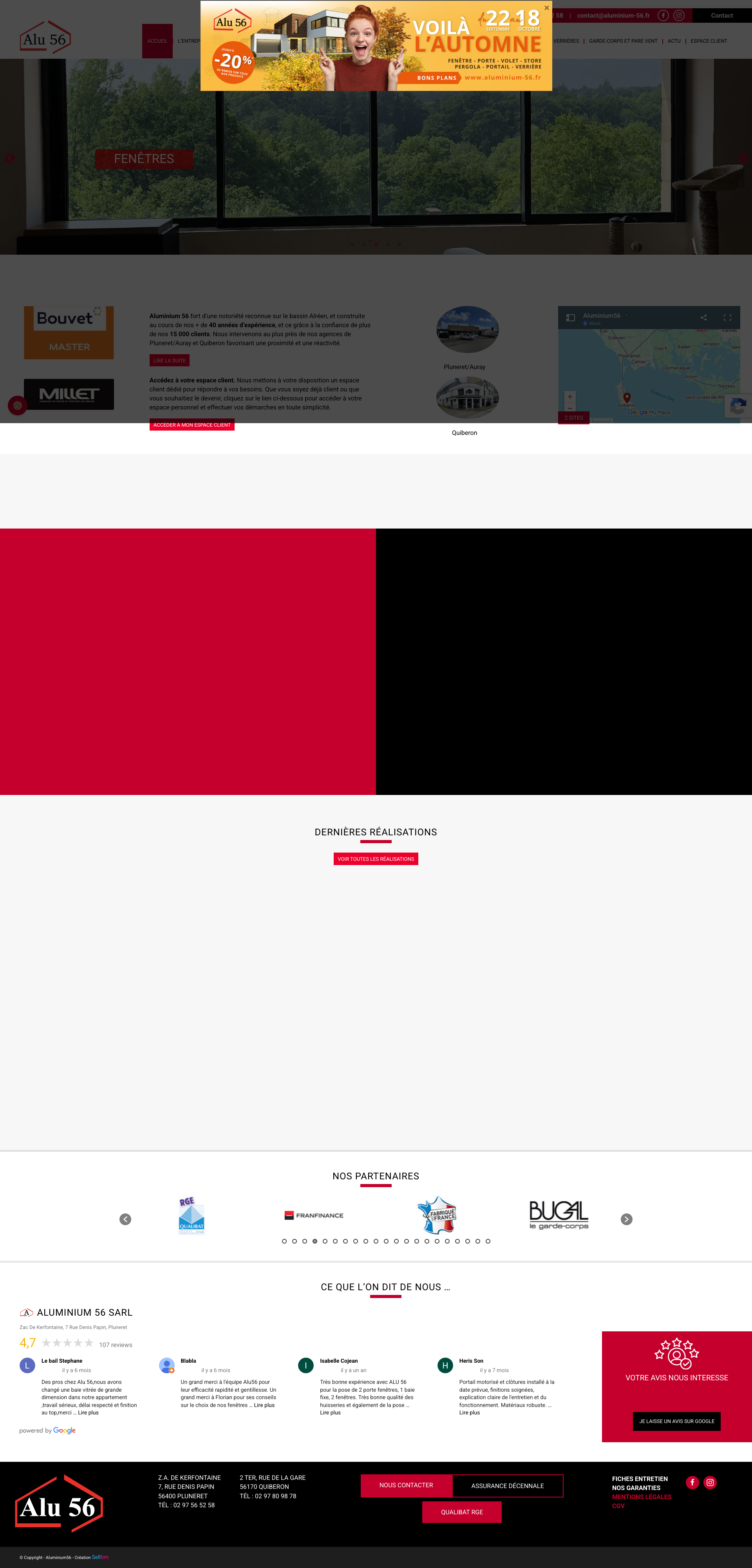Aperçu du site
