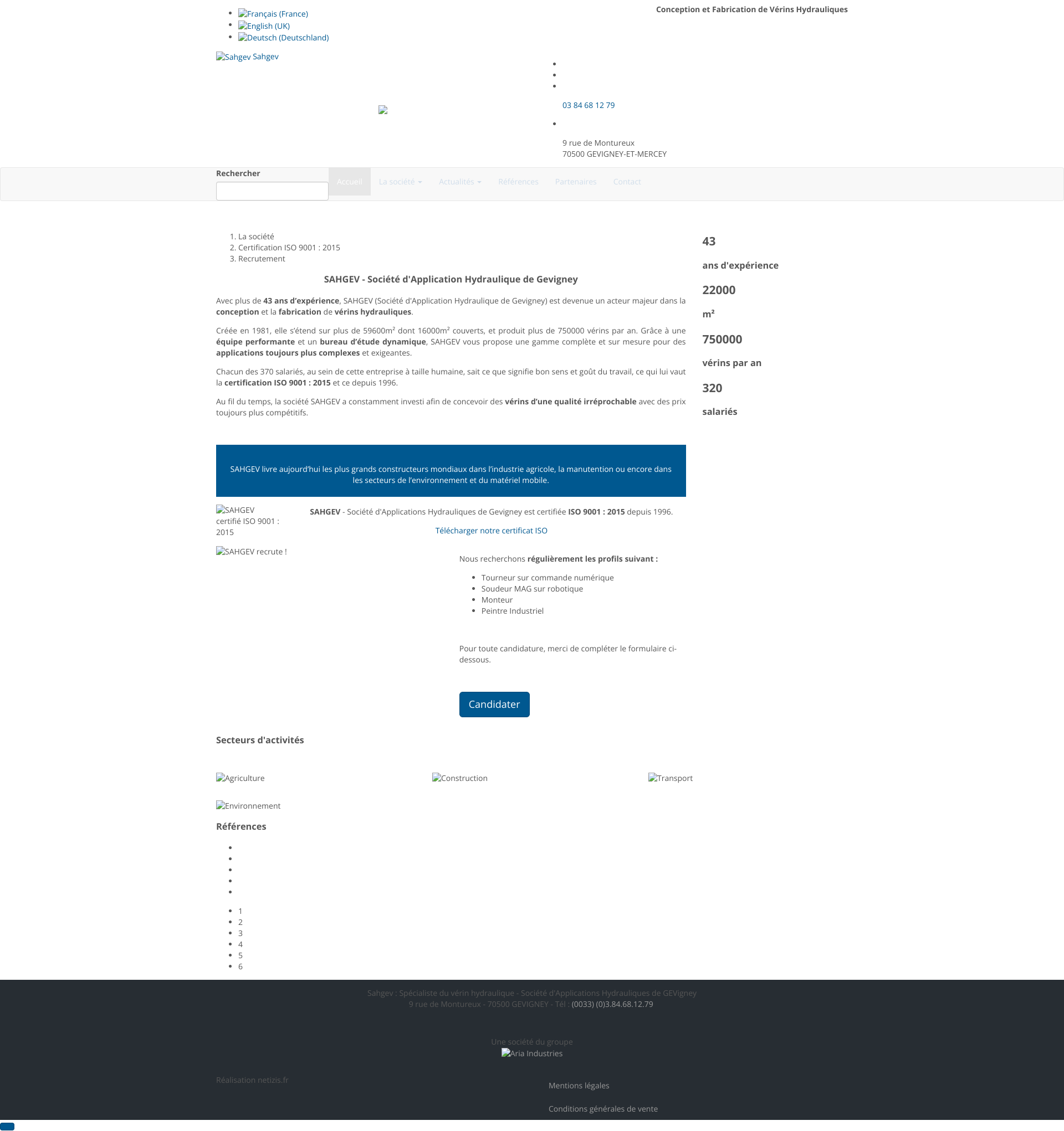 Aperçu du site