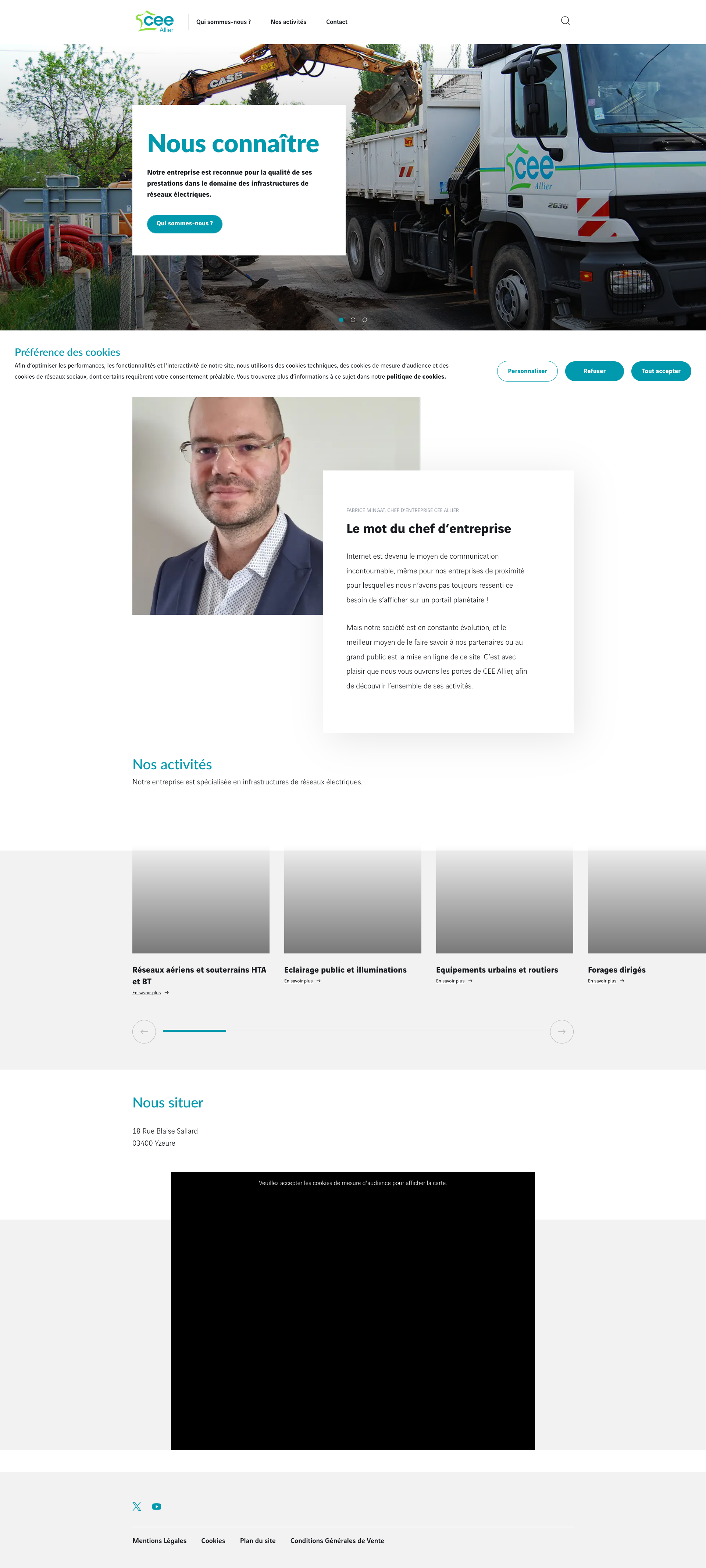 Aperçu du site
