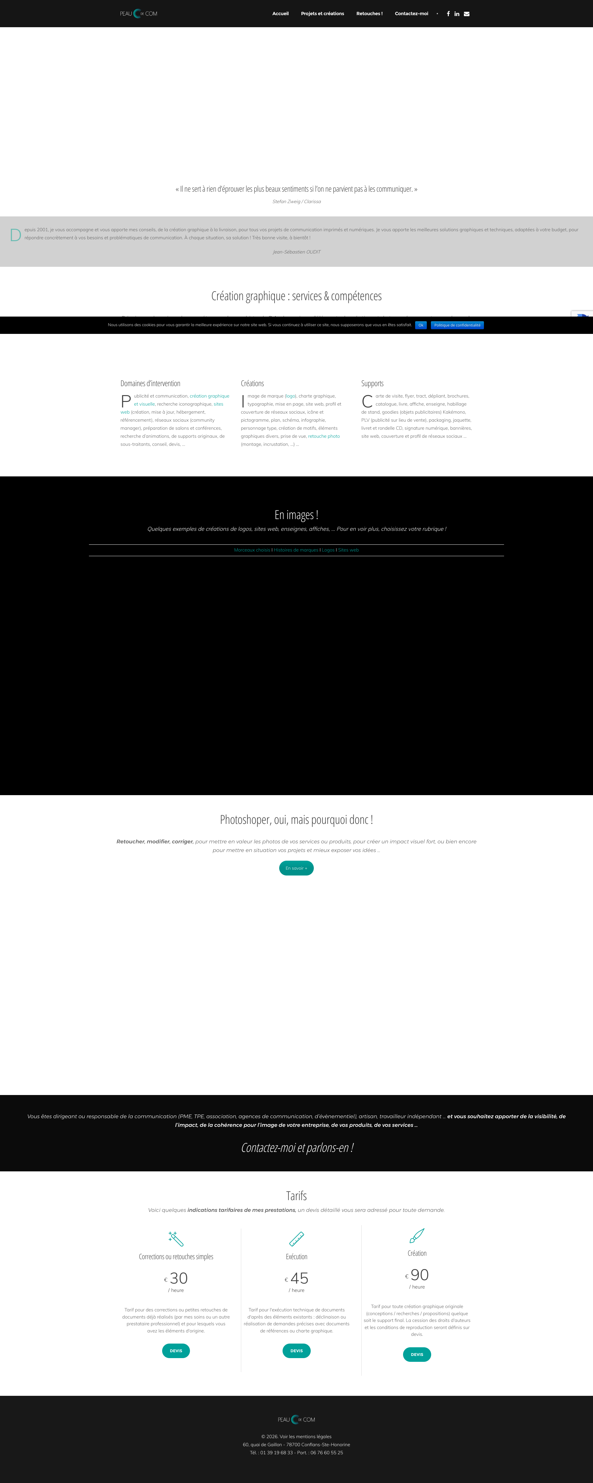 Aperçu du site