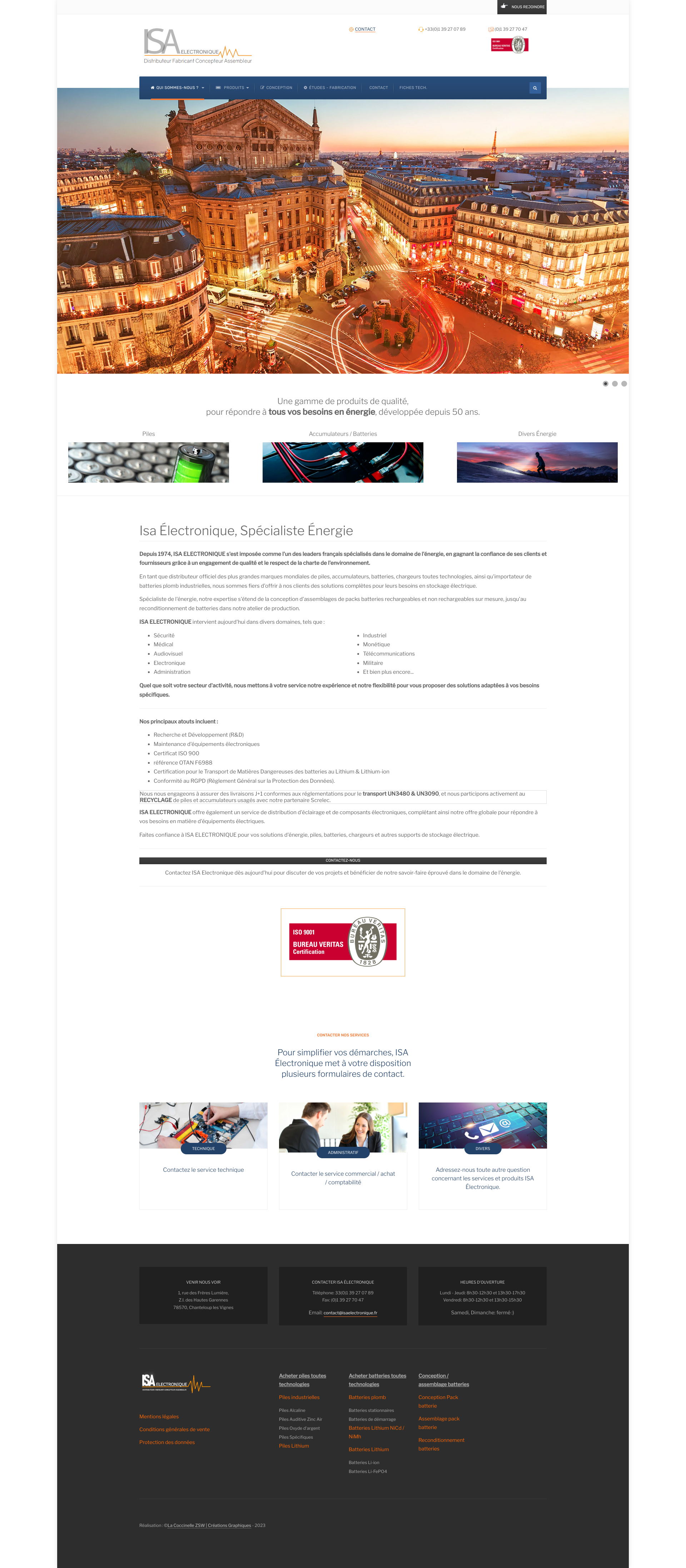 Aperçu du site