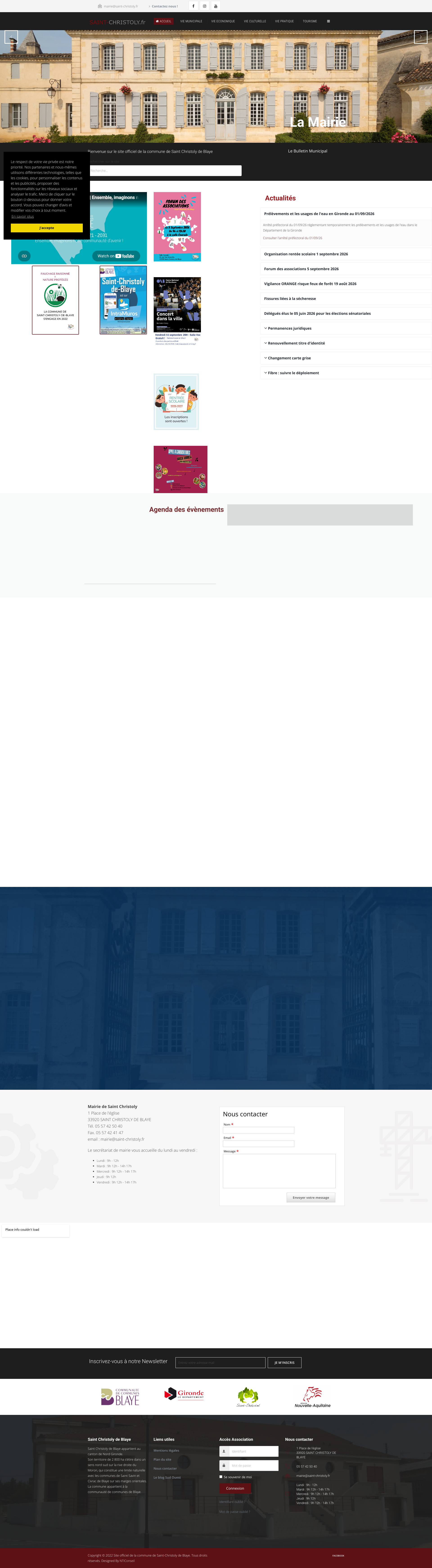 Aperçu du site