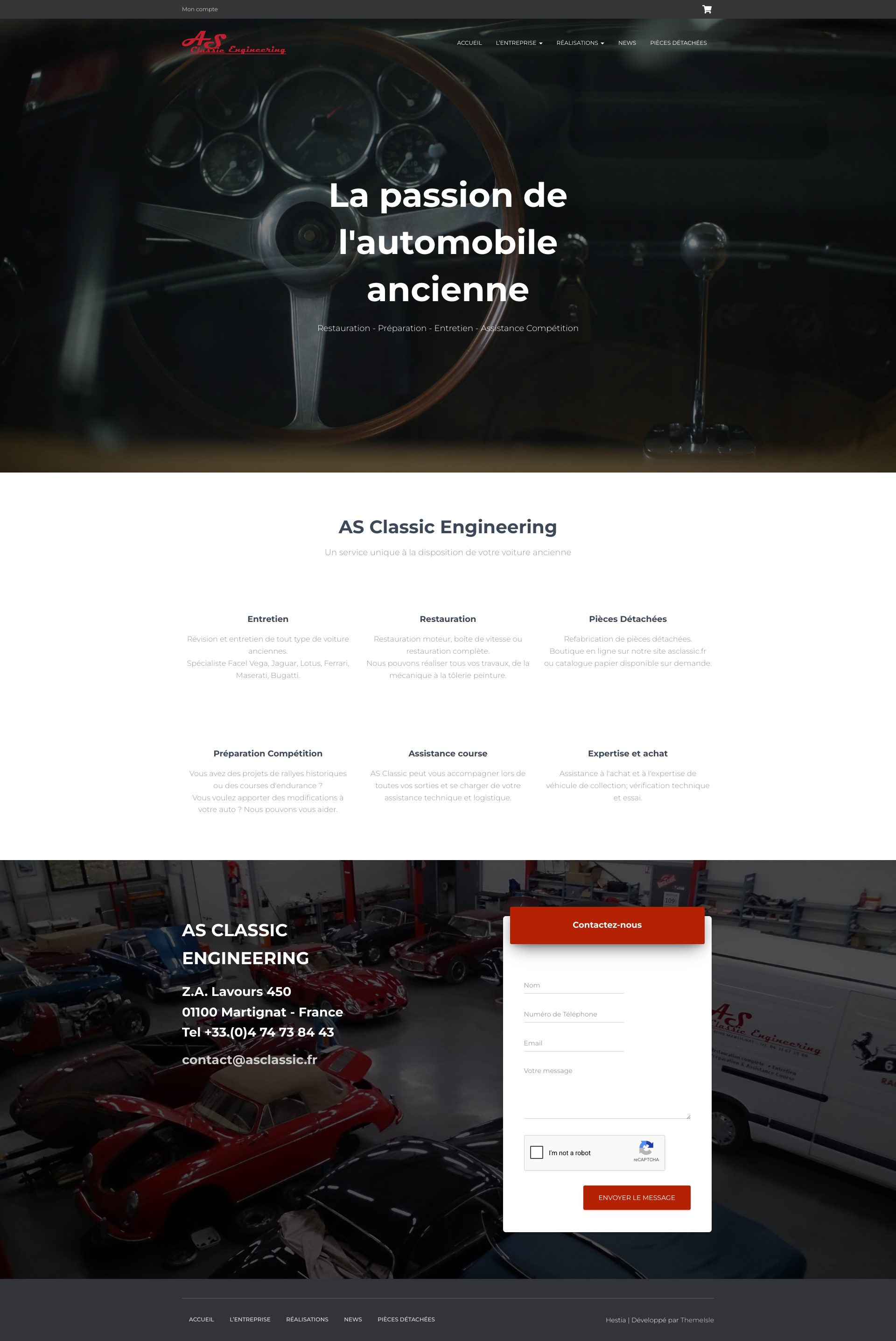 Aperçu du site