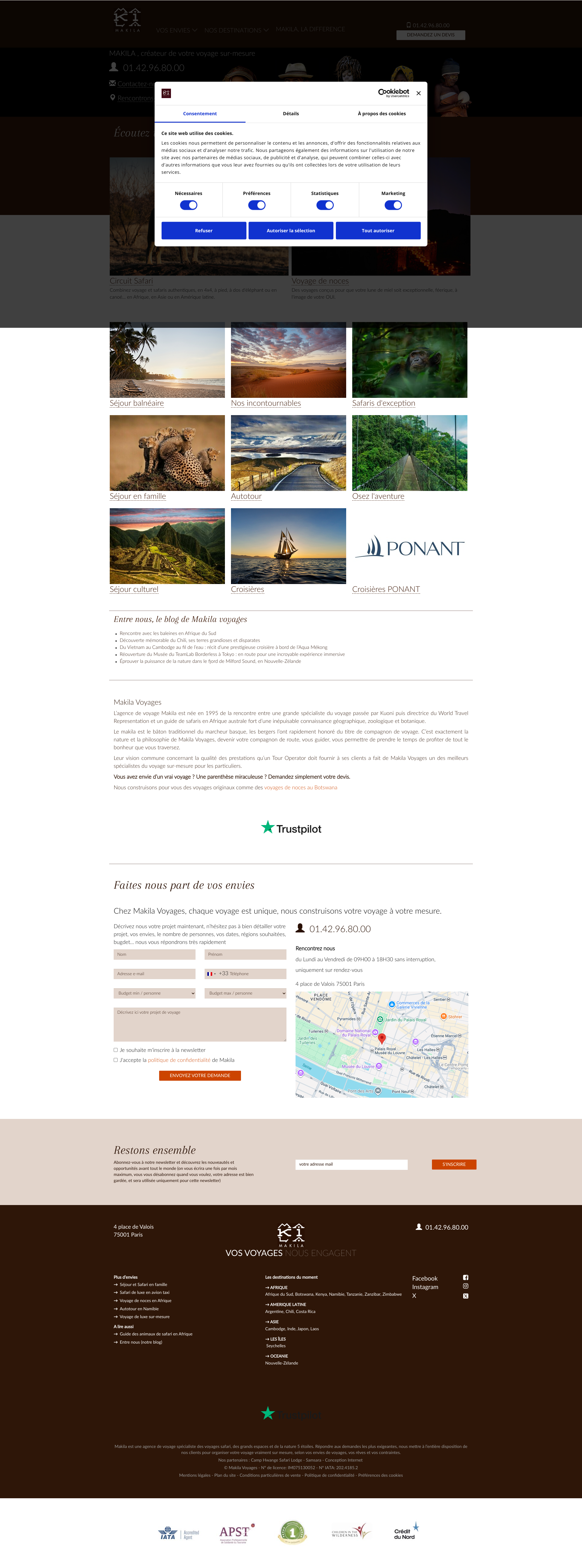Aperçu du site