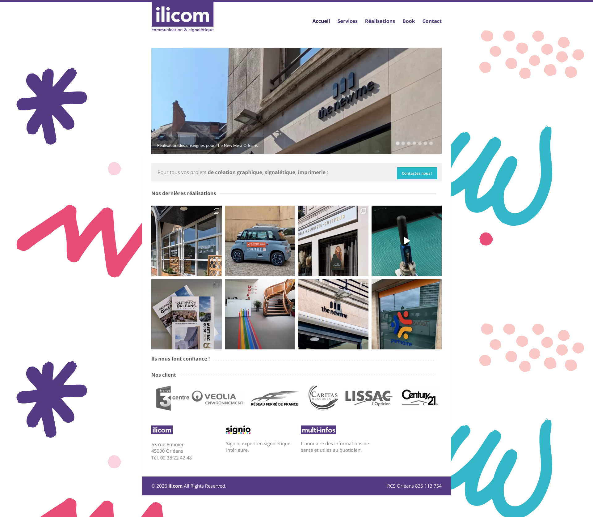 Aperçu du site